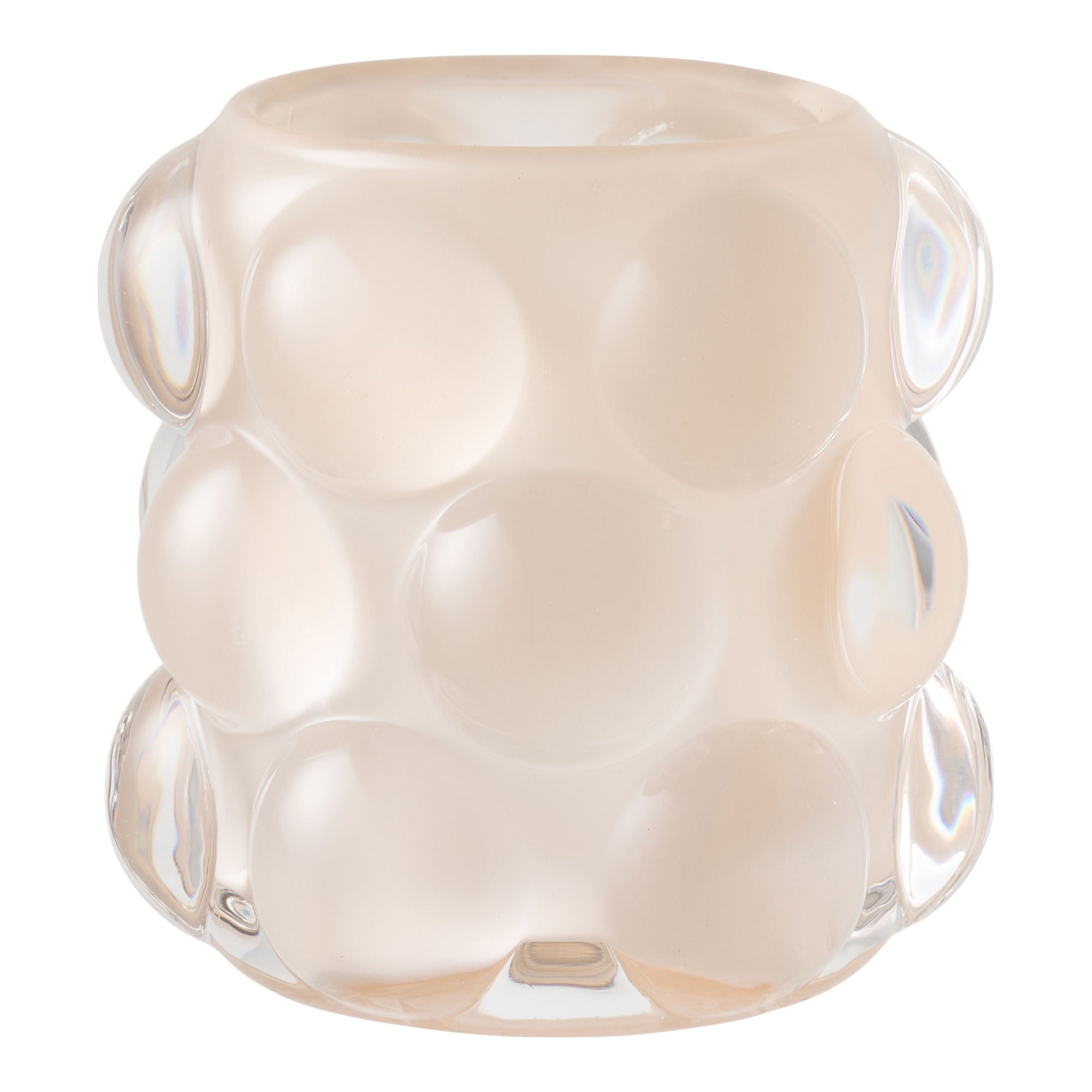 Lysestake - lysestake, glass, beige/grønt sett med 2