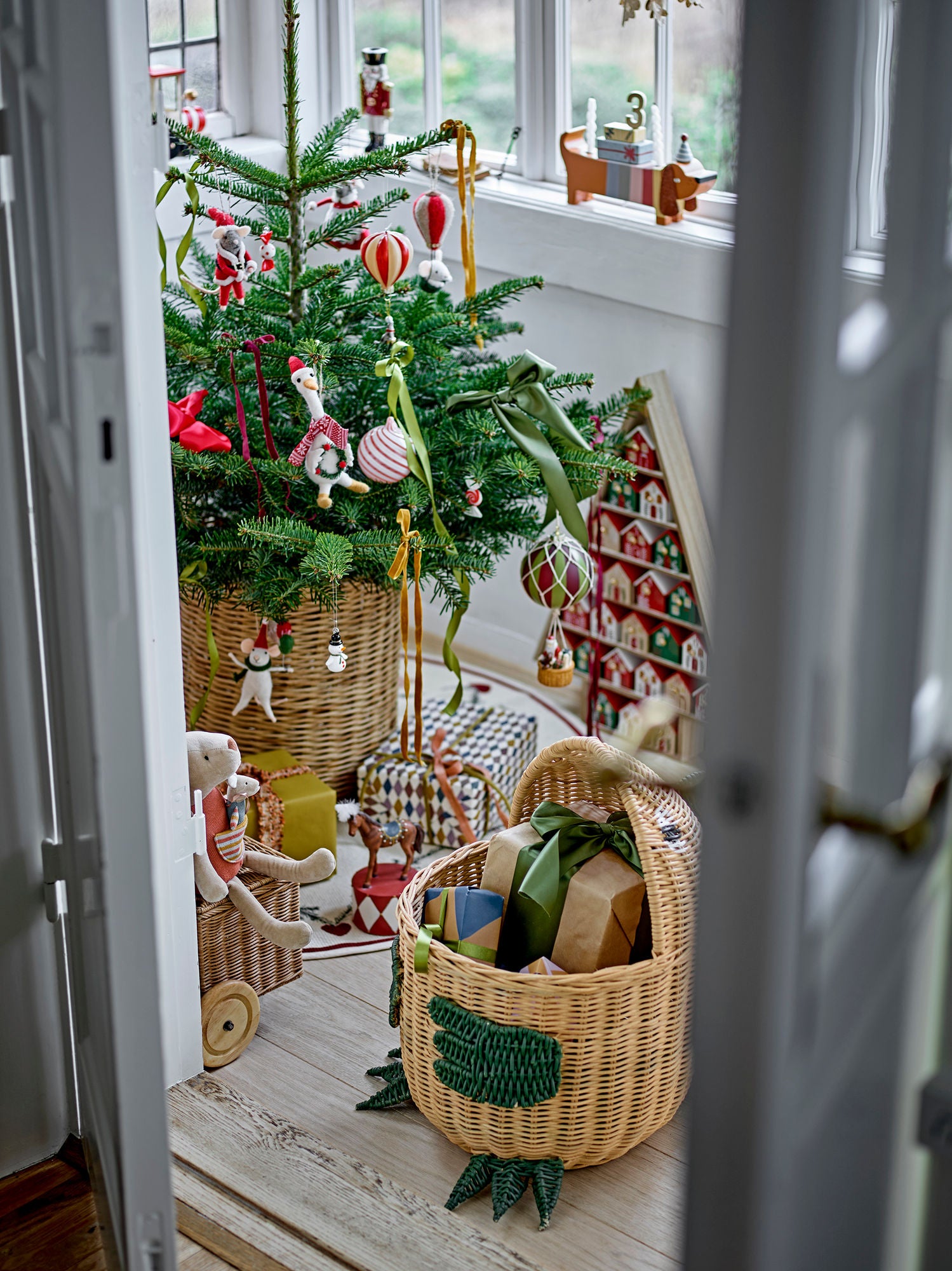 Bloomingville peo ornament, rød, ull