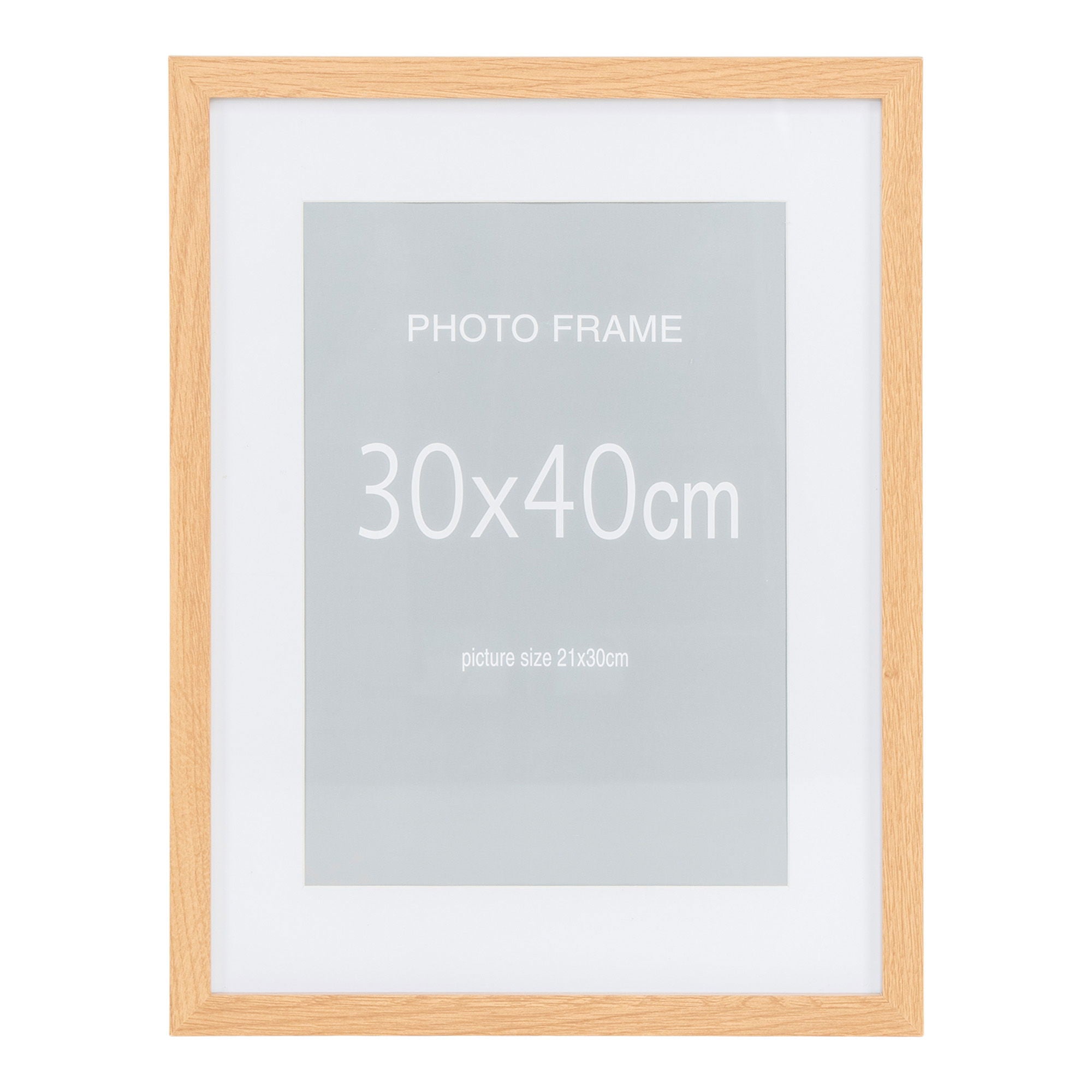 Marbella -rammedisplay - Frame Display, 7 stk. Svart og 8 stk. Natur 30x40 cm