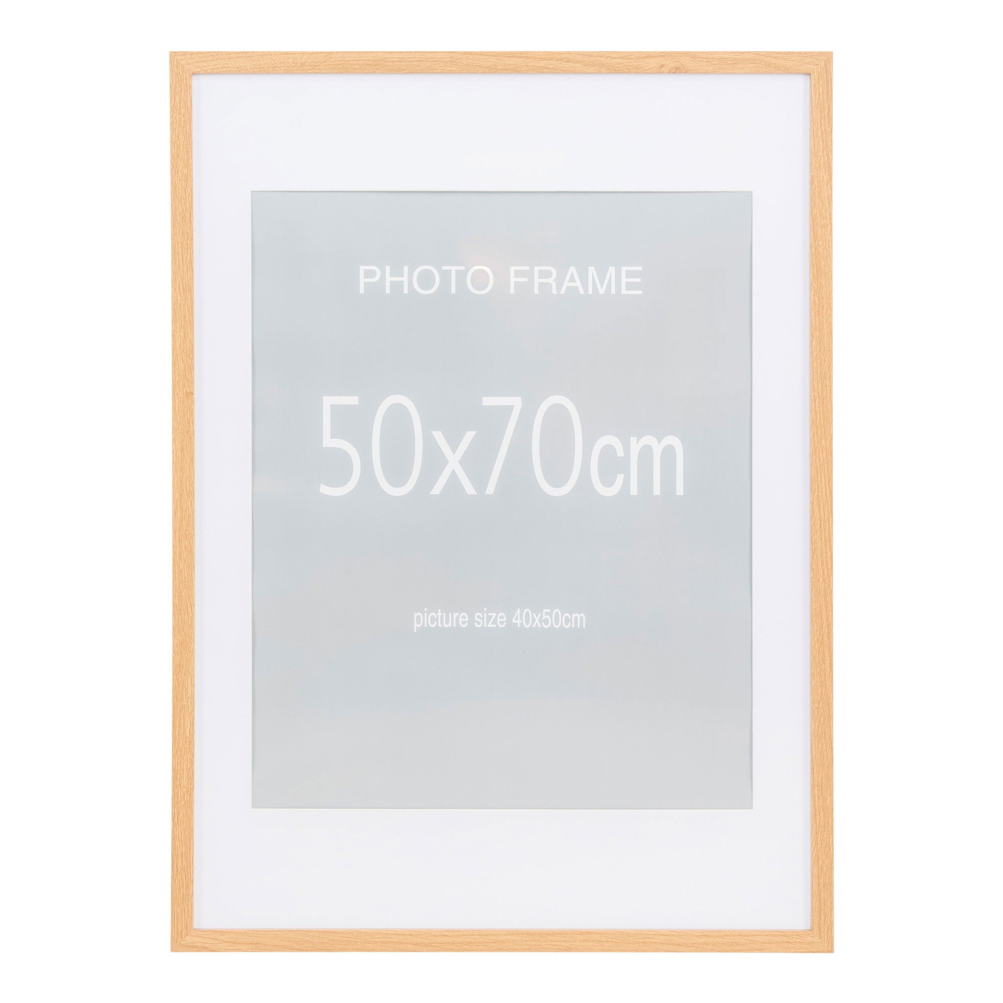 Marbella -rammedisplay - Frame Display, 7 stk. Svart og 8 stk. Natur 50x70 cm