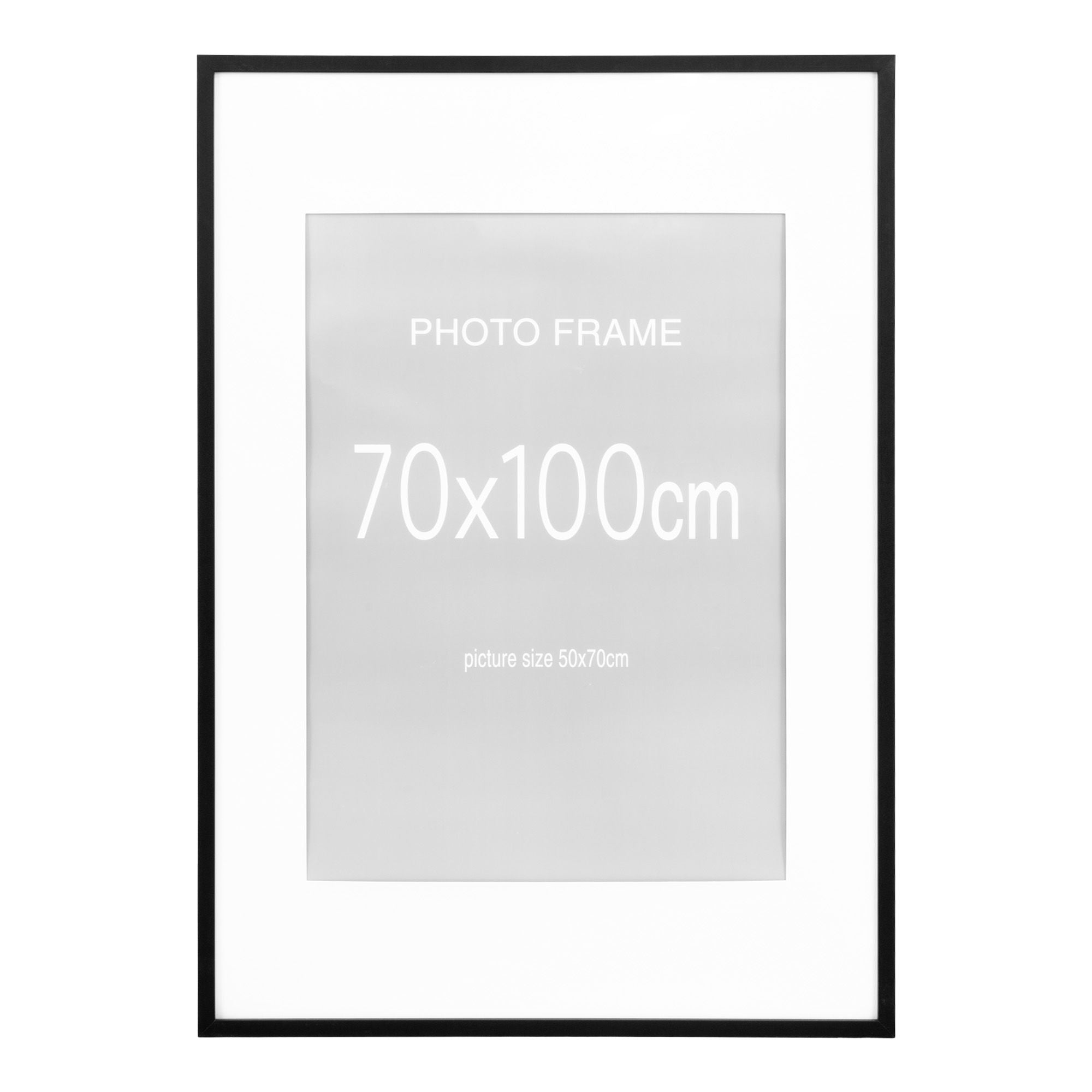 Marbella -rammedisplay - Frame Display, 7 stk. Svart og 8 stk. Natur 70x100 cm