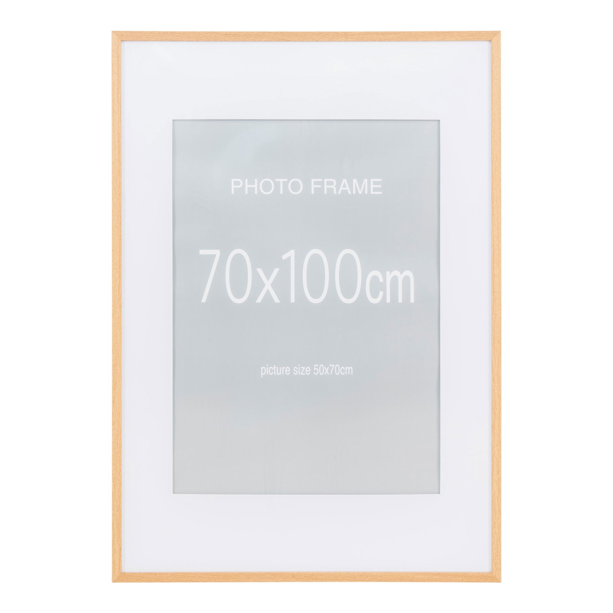 Marbella -rammedisplay - Frame Display, 7 stk. Svart og 8 stk. Natur 70x100 cm