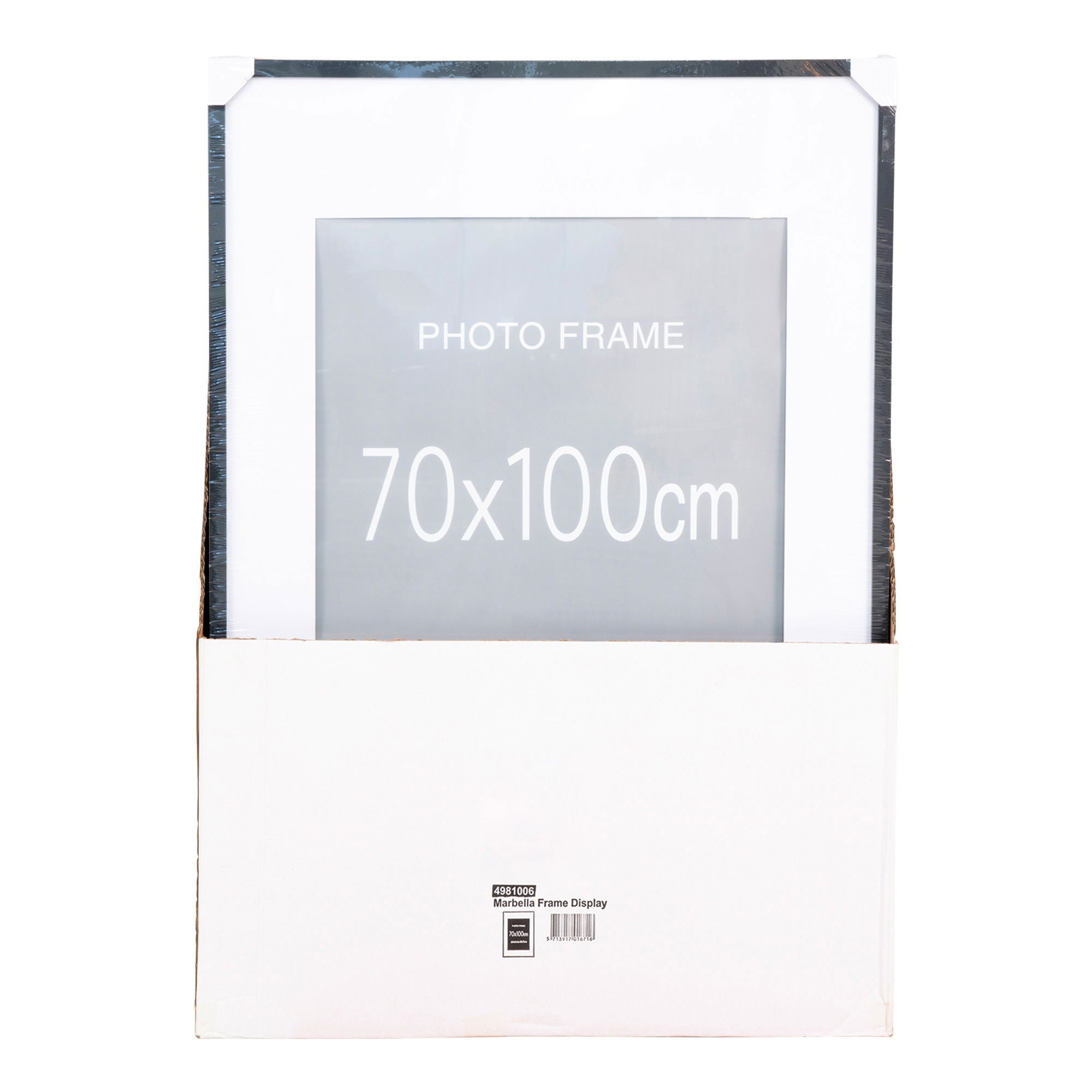 Marbella -rammedisplay - Frame Display, 7 stk. Svart og 8 stk. Natur 70x100 cm