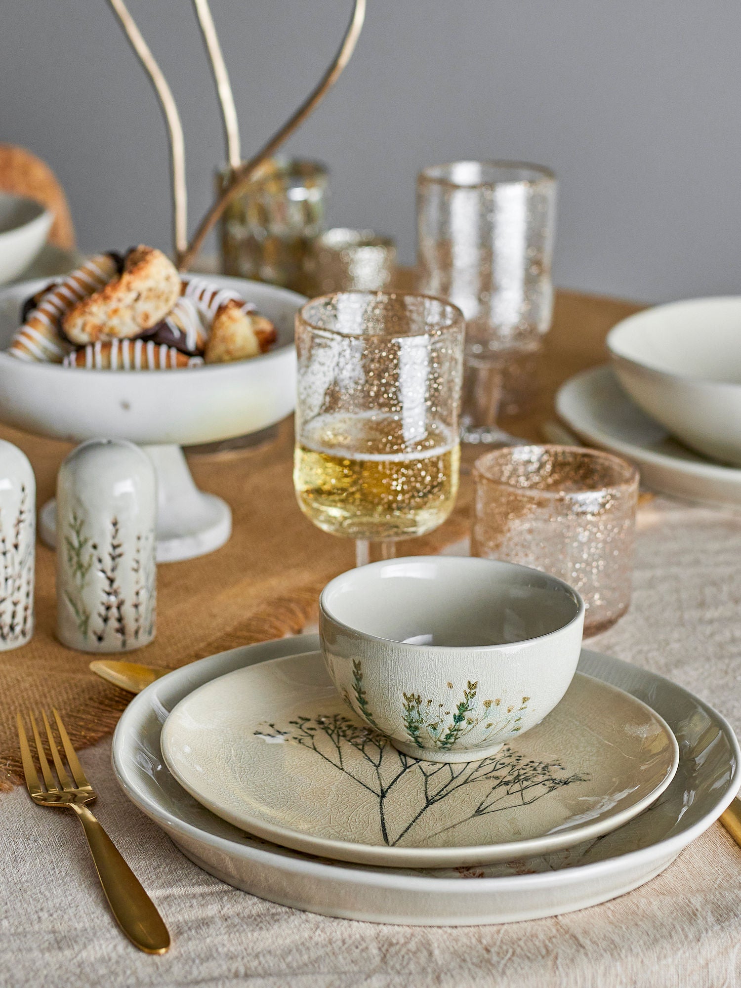 Bloomingville Bea Frokostsett, natur, steingods