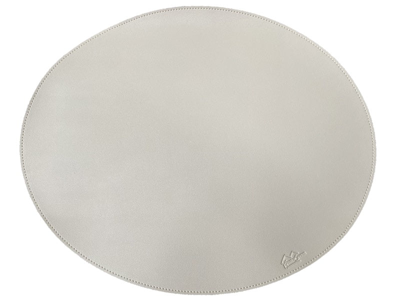Oval deksel serviett // krem pu - myk