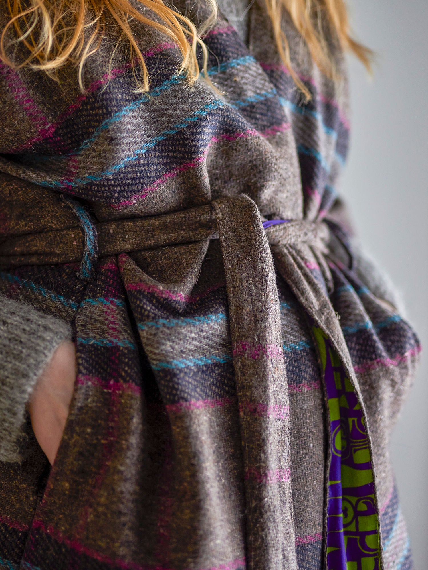 Kreativ kolleksjon Rieti Kimono, Gray, Upcycled