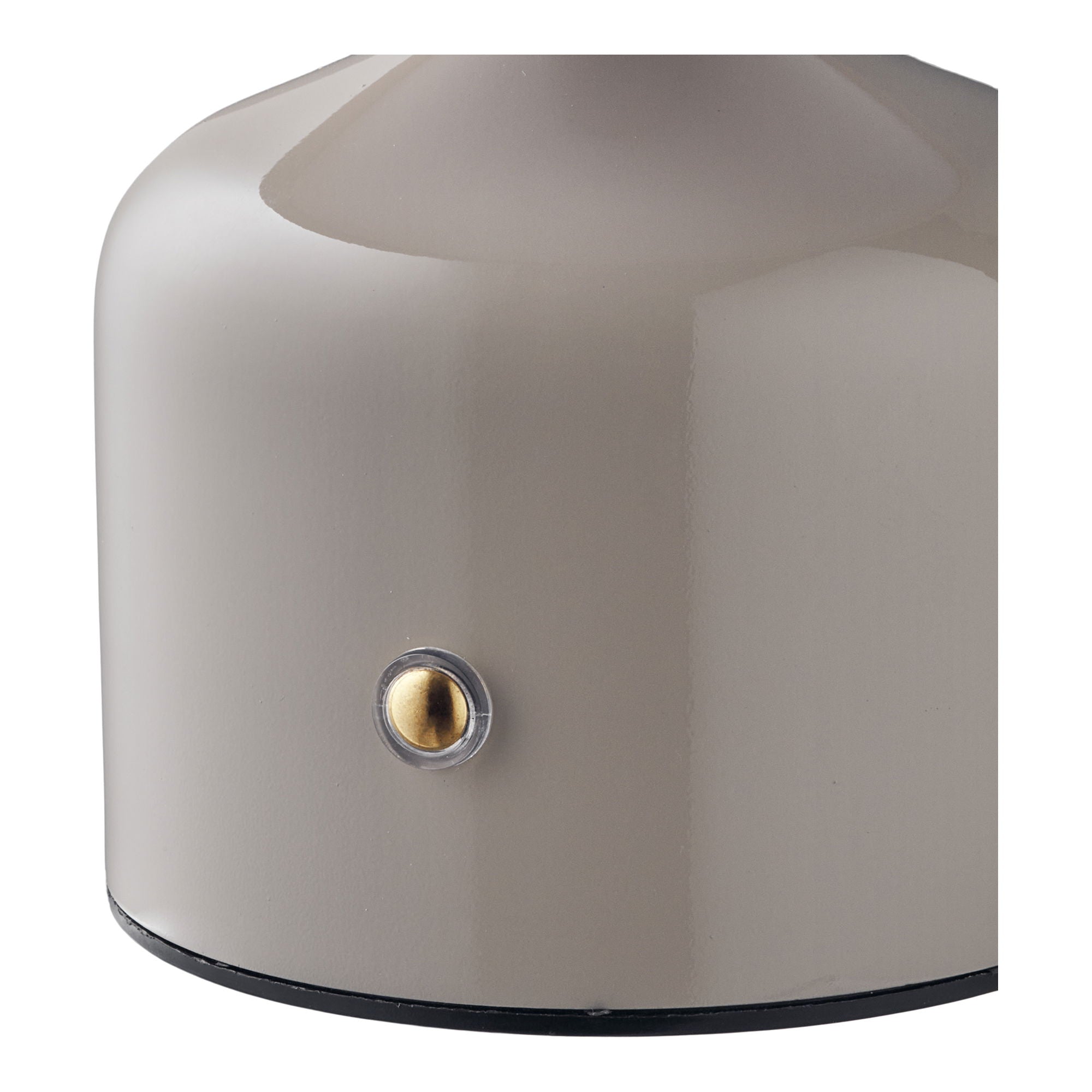 Aulla bordlampe - bordlampe, metall/plast, oppladbar, grå