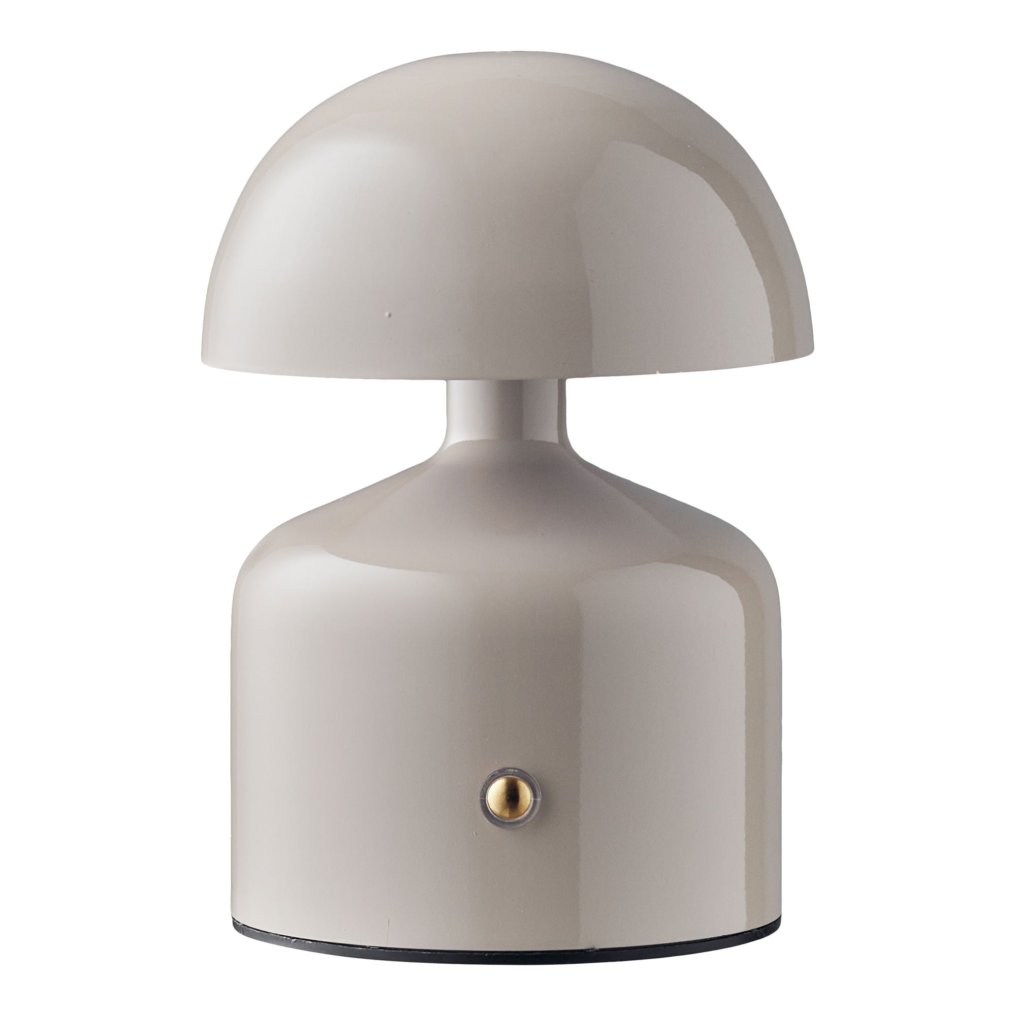 Aulla bordlampe - bordlampe, metall/plast, oppladbar, grå