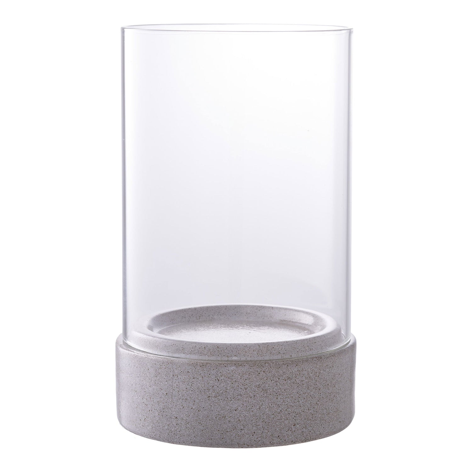 Orkanlysestake, keramikk/glass, grått<br>16x25,5 cm