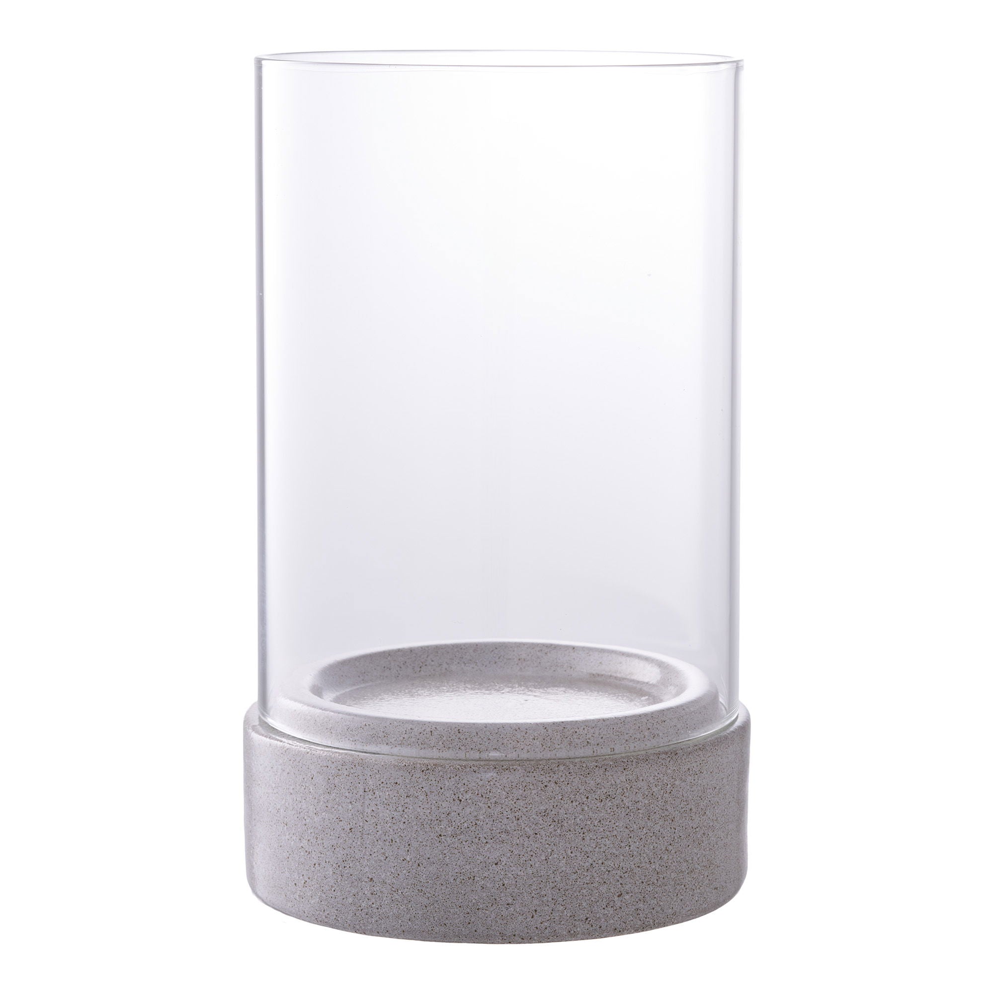 Orkanlysestake, keramikk/glass, grått<br>16x25,5 cm