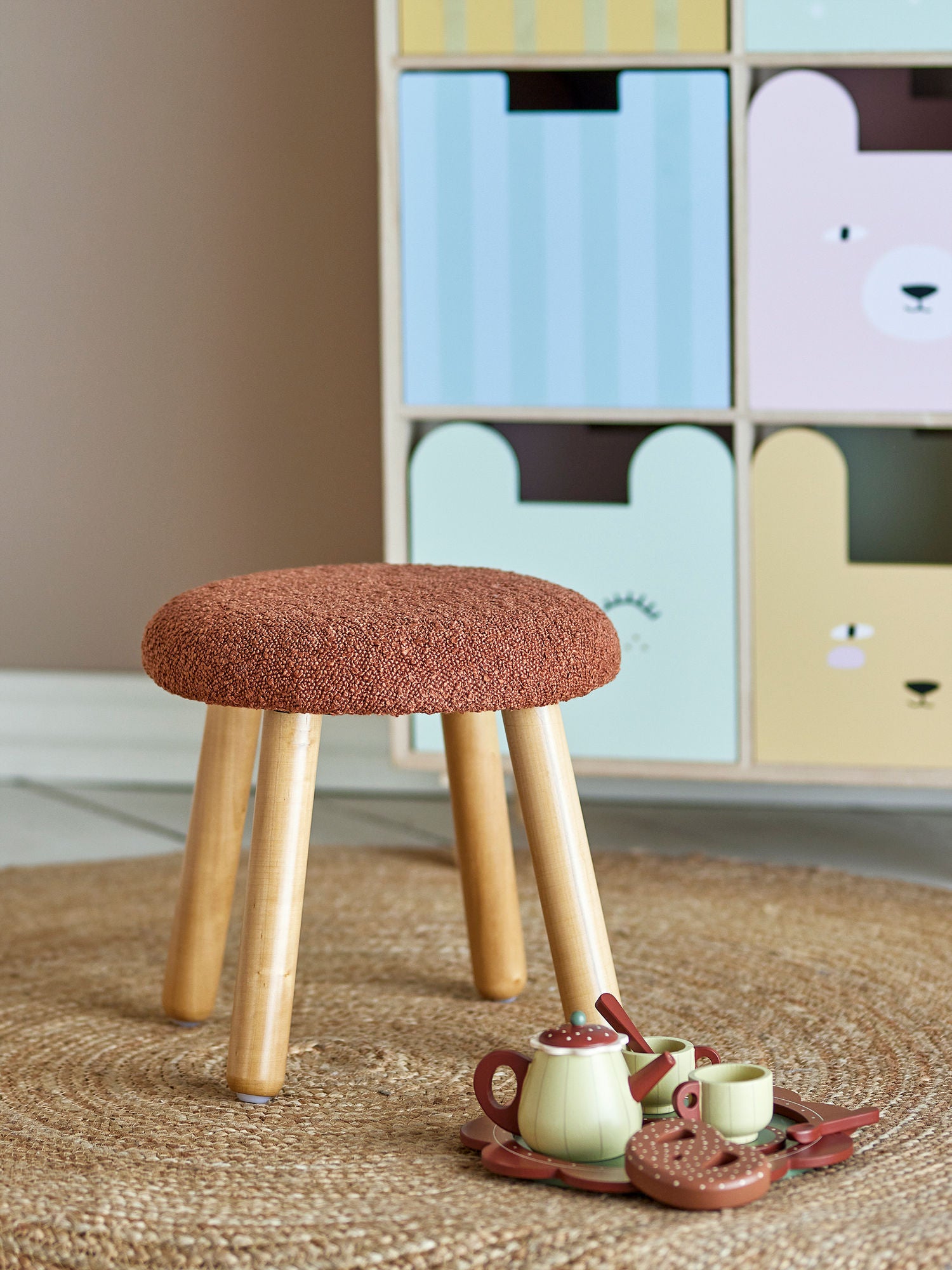 Bloomingville miniakselkrakk, brun, polyester