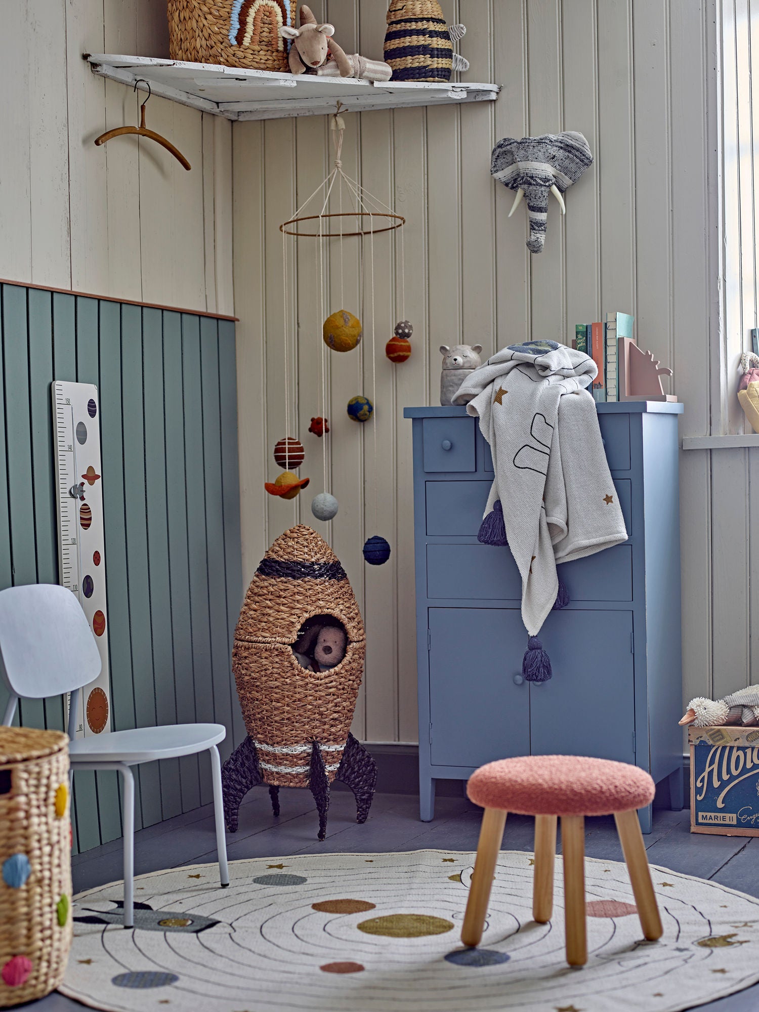Bloomingville miniakselkrakk, brun, polyester