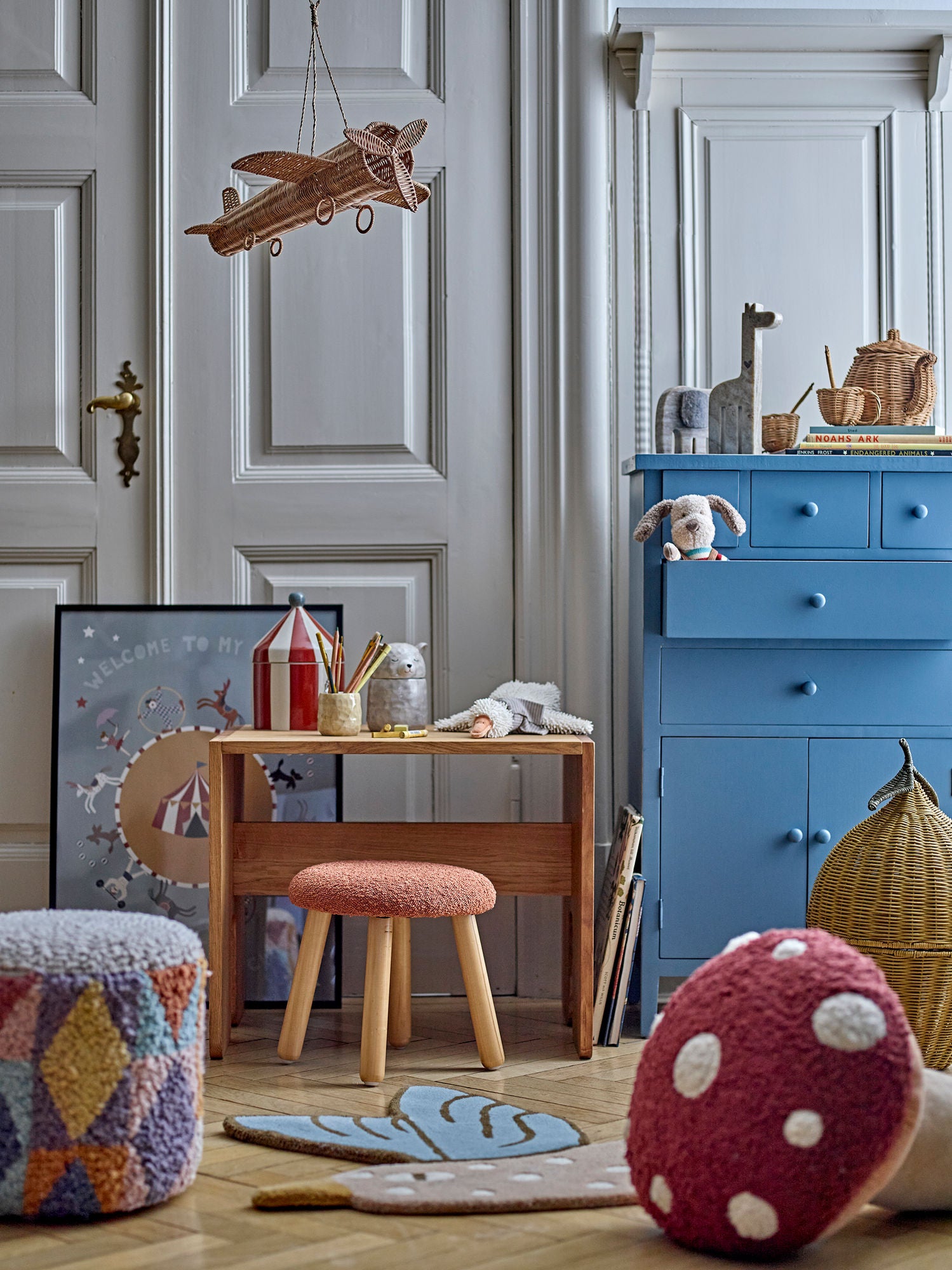 Bloomingville miniakselkrakk, brun, polyester