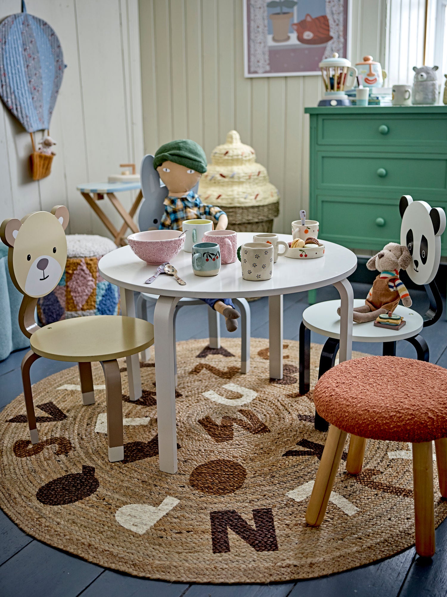 Bloomingville miniakselkrakk, brun, polyester