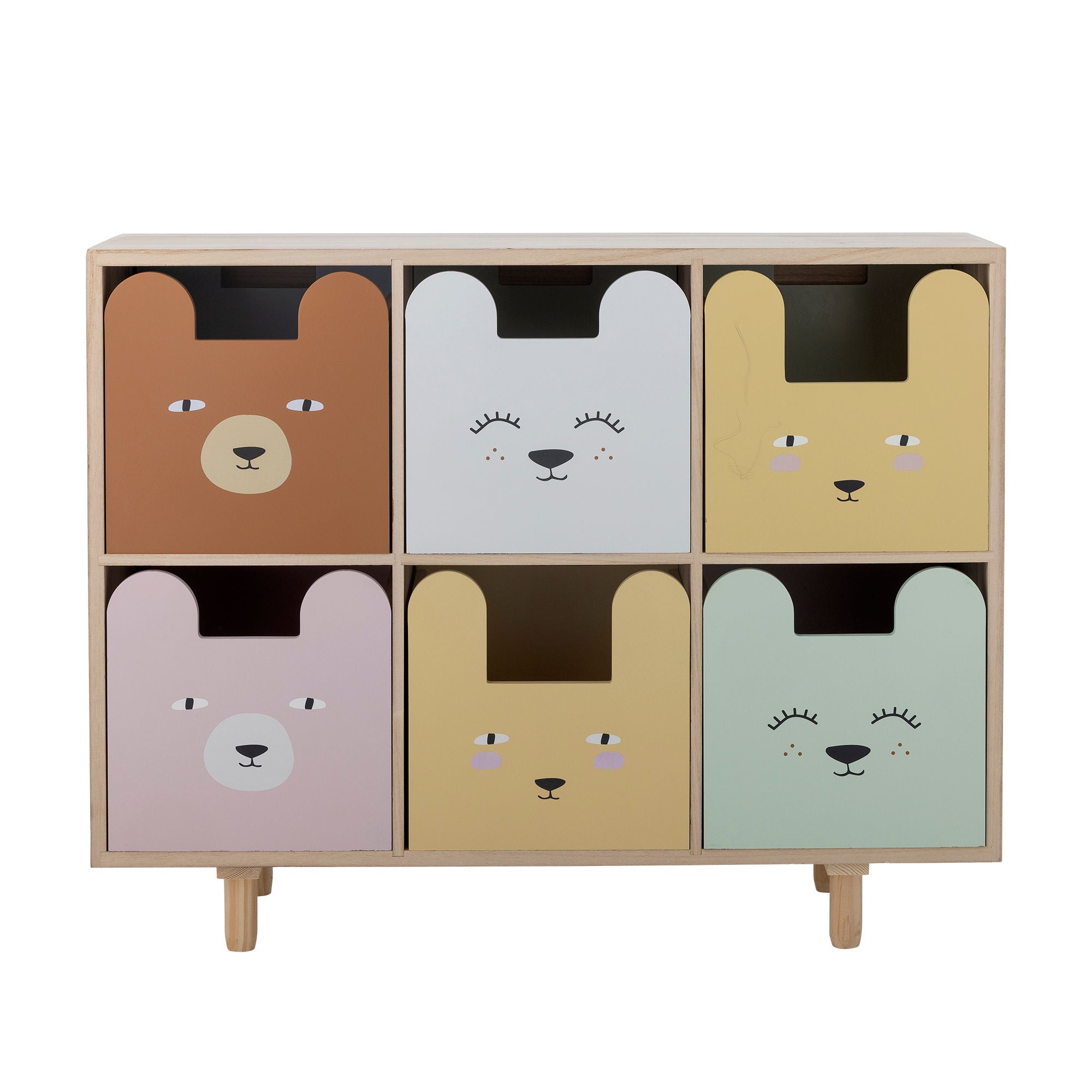 Bloomingville Mini Calle Bookcase m/skuffer, natur, keiser