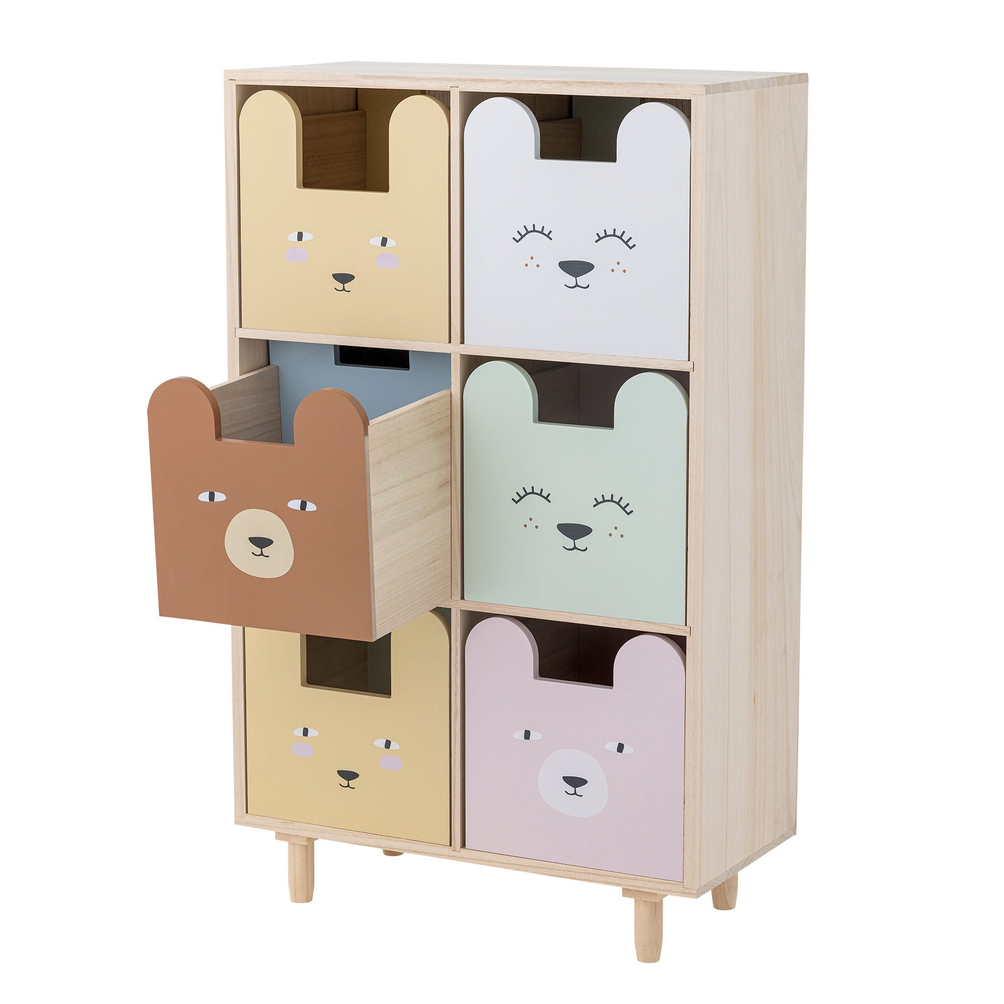 Bloomingville Mini Calle Bookcase m/skuffer, natur, keiser