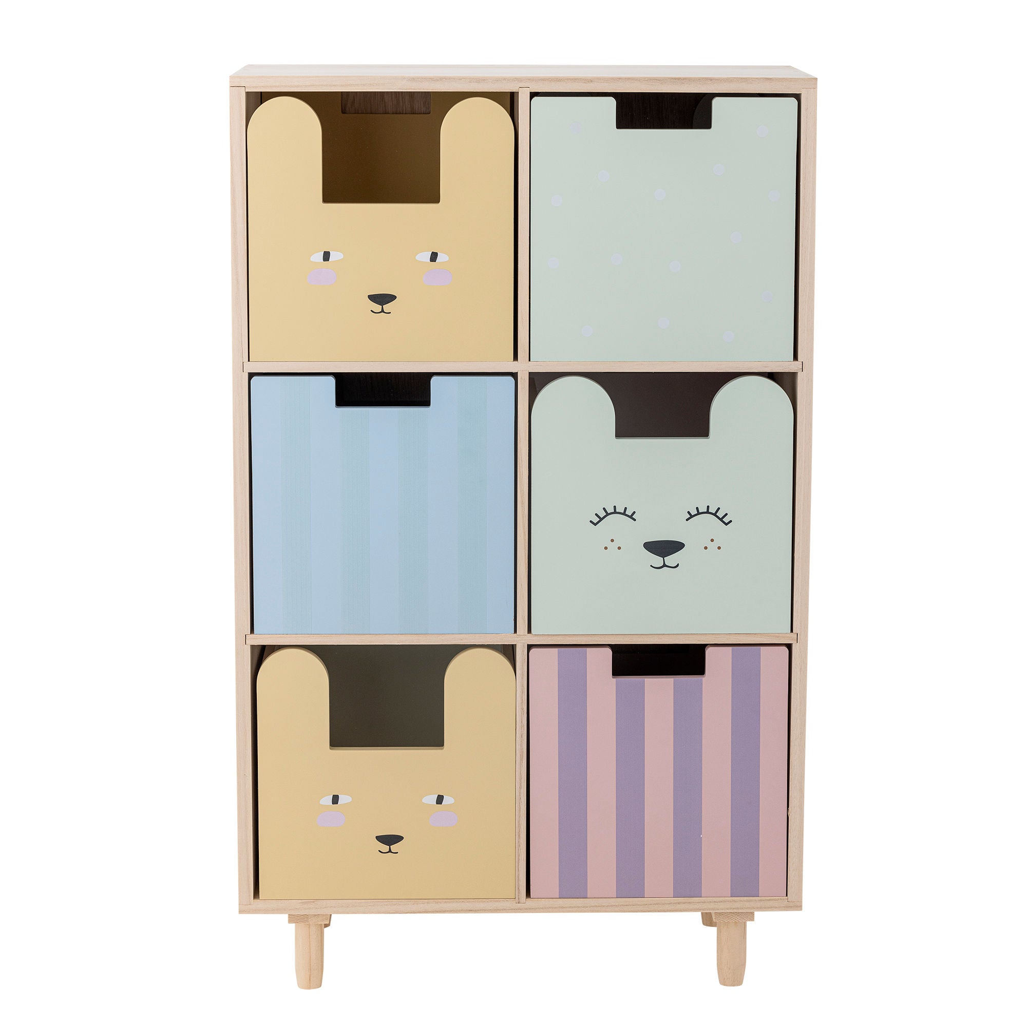 Bloomingville Mini Calle Bookcase m/skuffer, natur, keiser