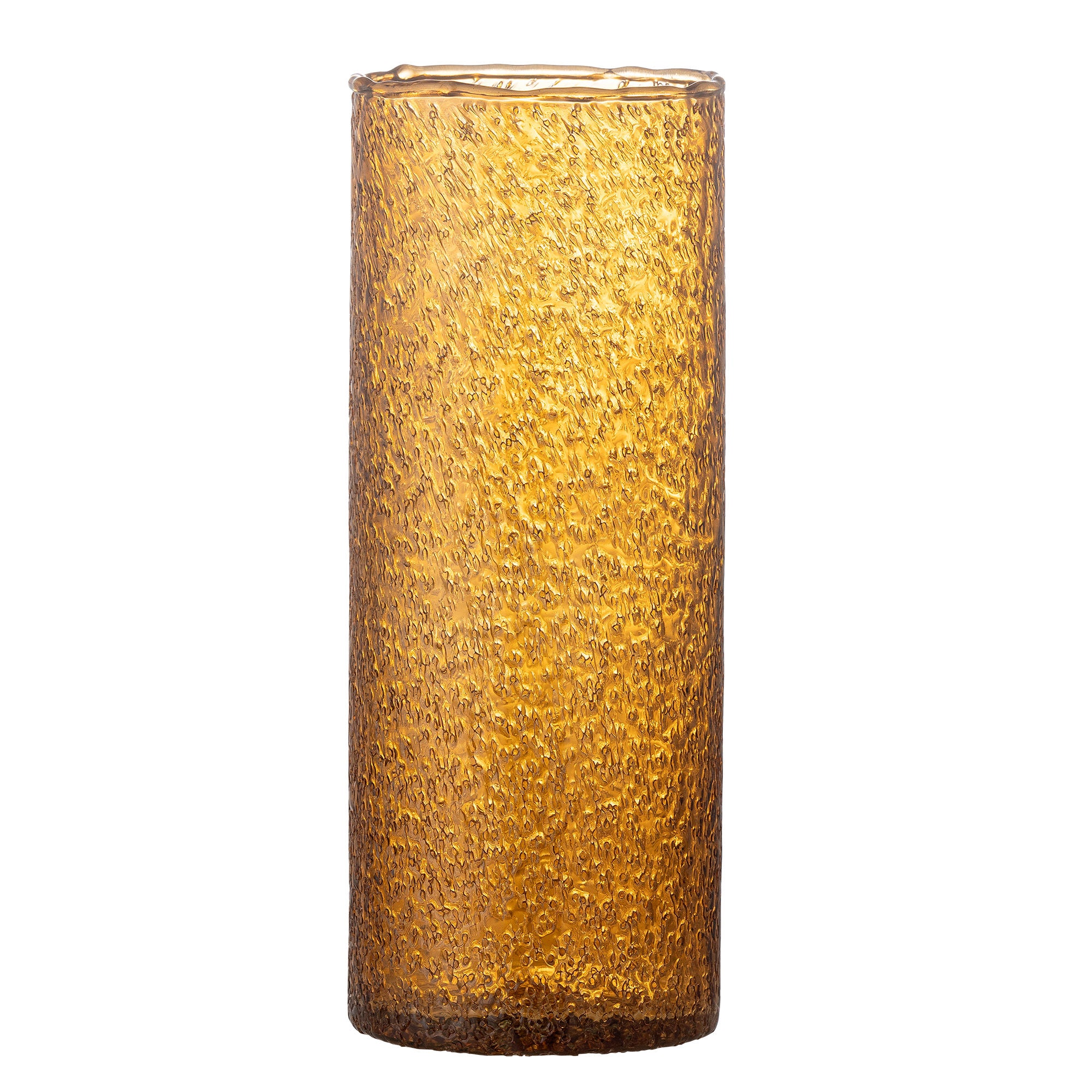 Bloomingville Zenta Vase, brunt, resirkulert glass