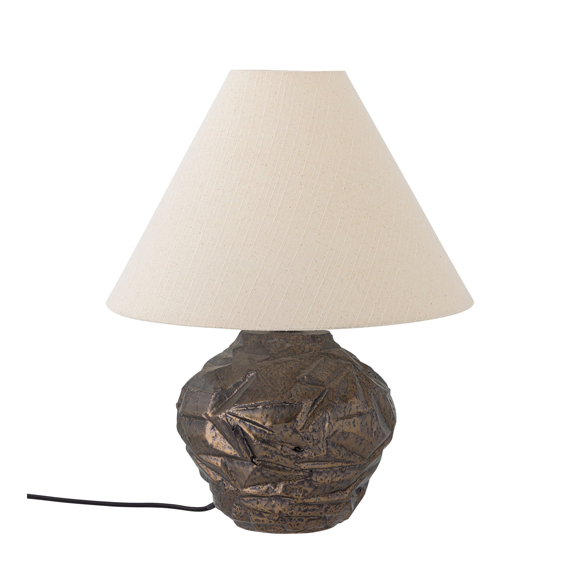 Bloomingville Carolla bordlampe, brunt, steingods