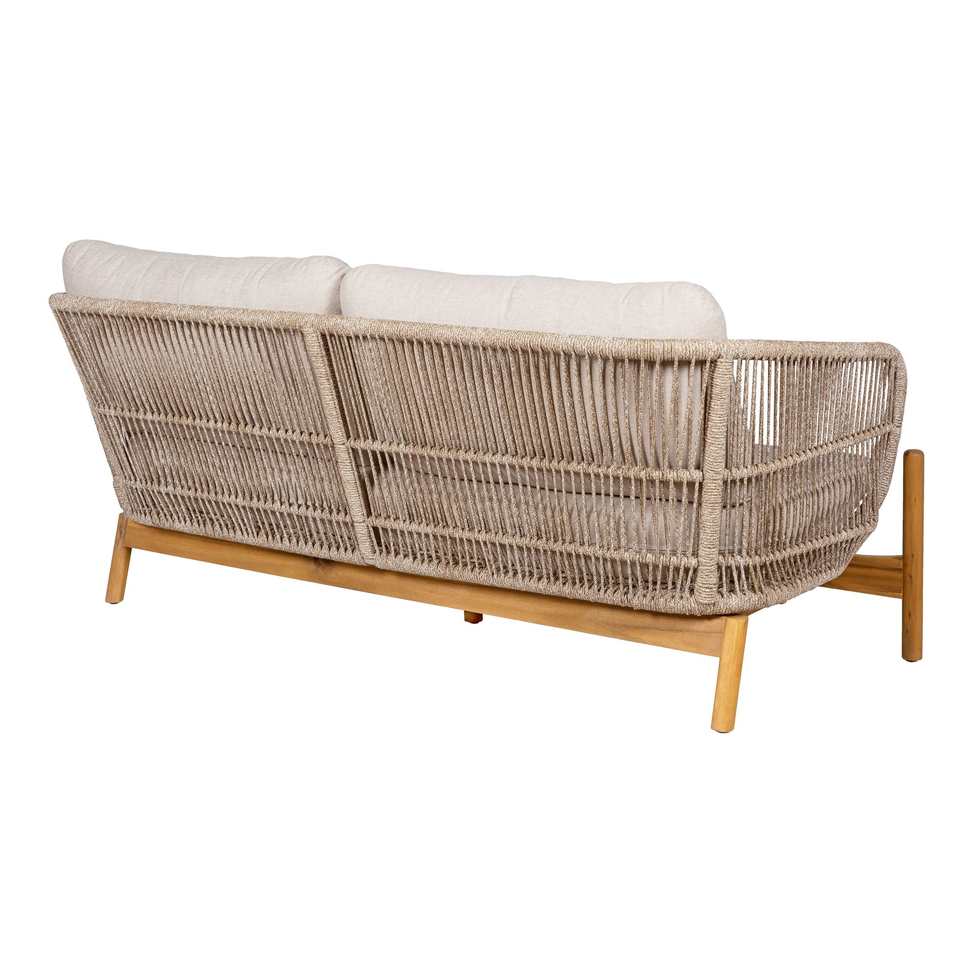 Lounge Sofa, Acacia, Beige, inkl. Pute