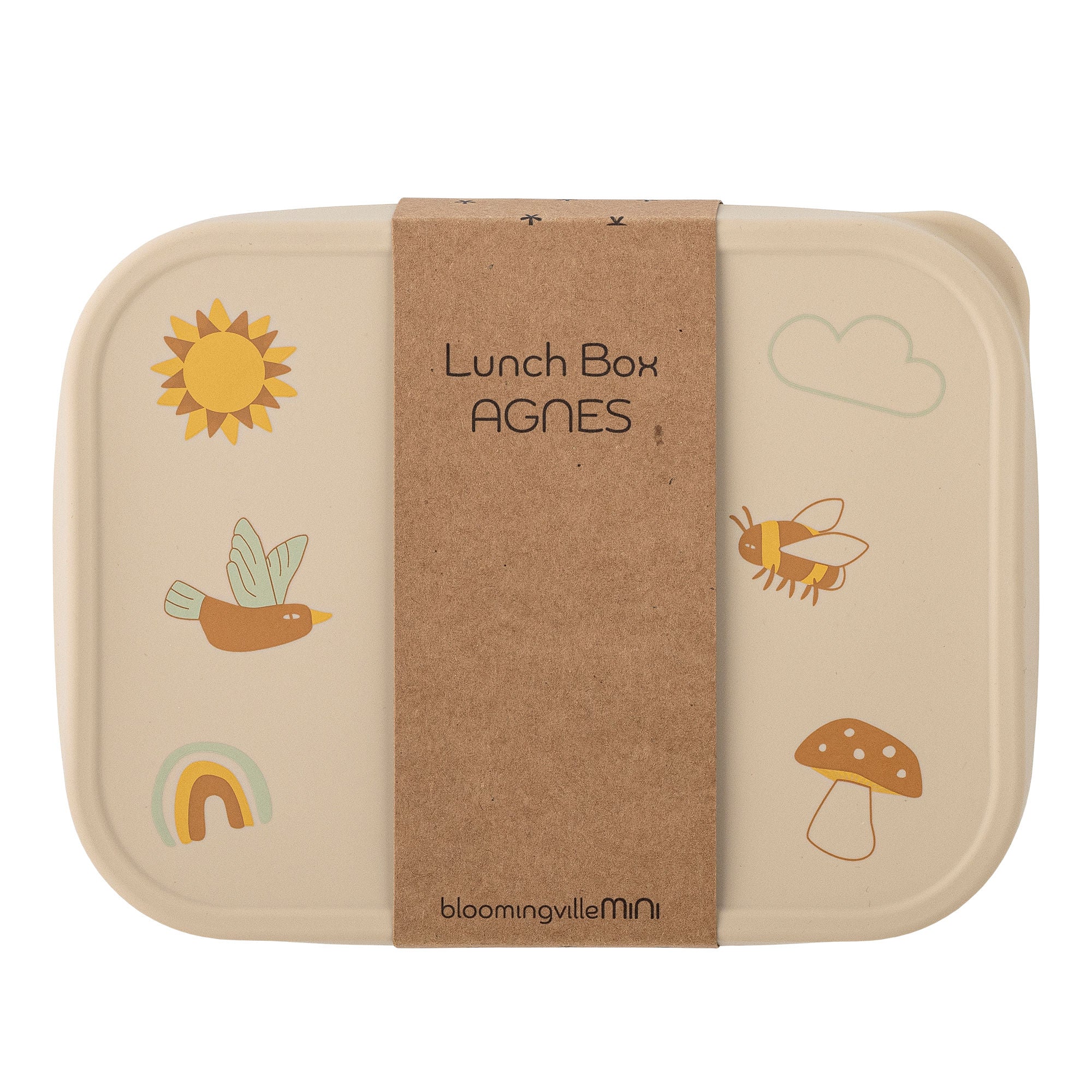 Bloomingville Mini Agnes lunsjboks, natur, rustfritt stål