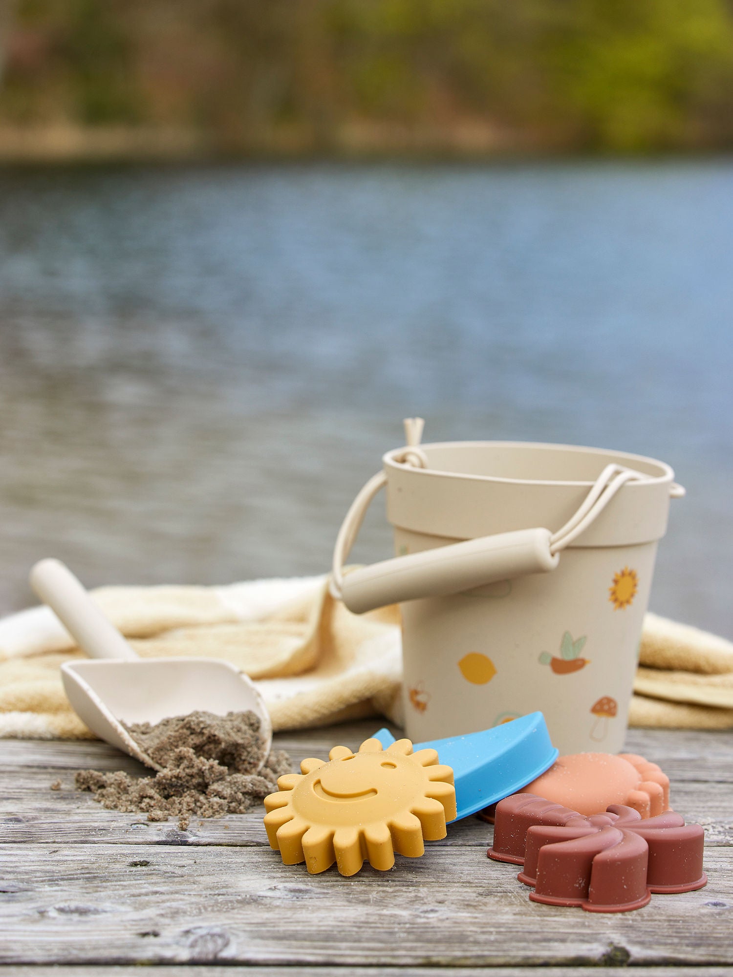 Bloomingville Mini Agnes Strand og Sandkass Toy, Nature, Silicone