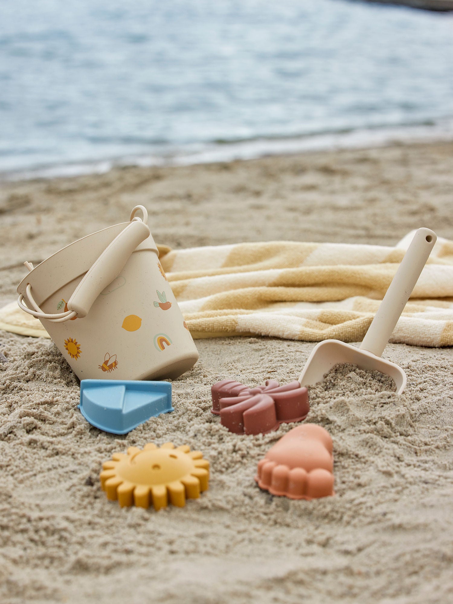 Bloomingville Mini Agnes Strand og Sandkass Toy, Nature, Silicone