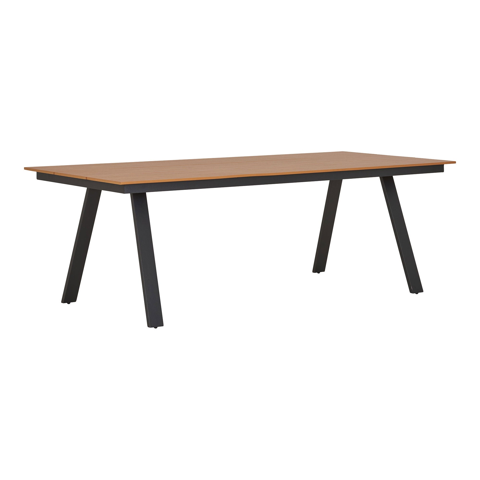 Spisebord, ikke -tre, natur<br>100x220x74 cm