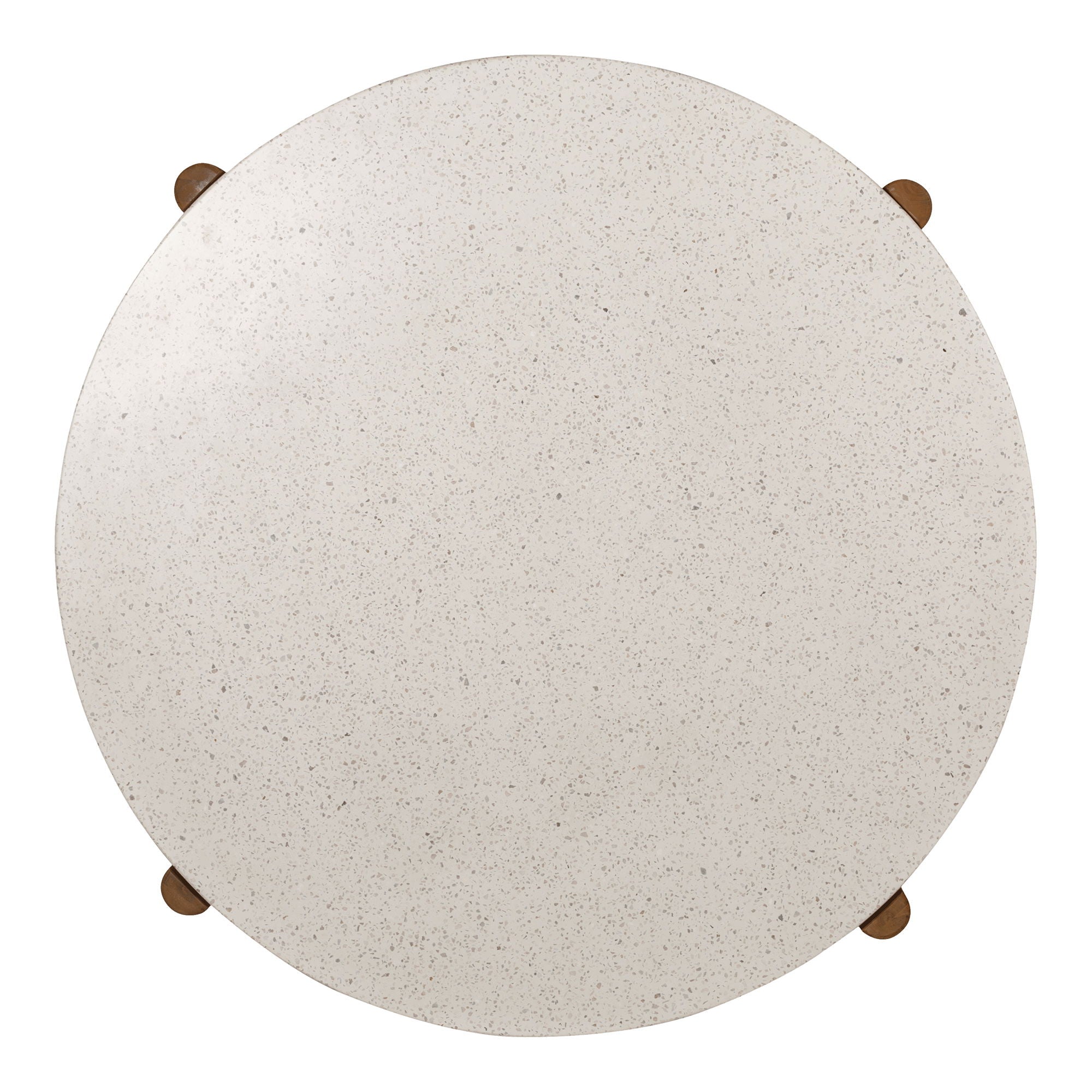 Spisebord, Acacia/Terrazzo, Nature, Ø120x76 cm