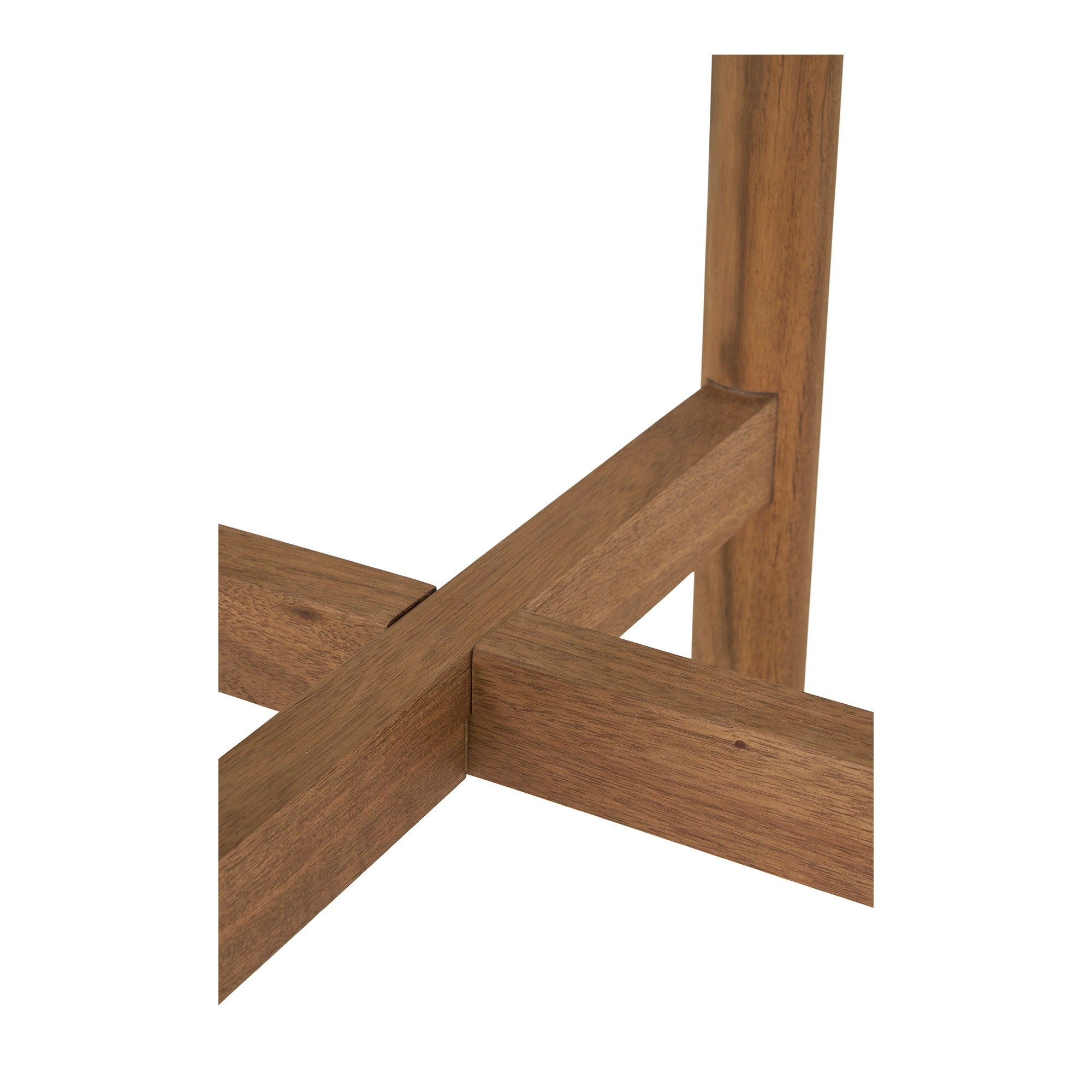 Sidebord, Acacia/Terazzo, natur<br>Ø37x46 cm