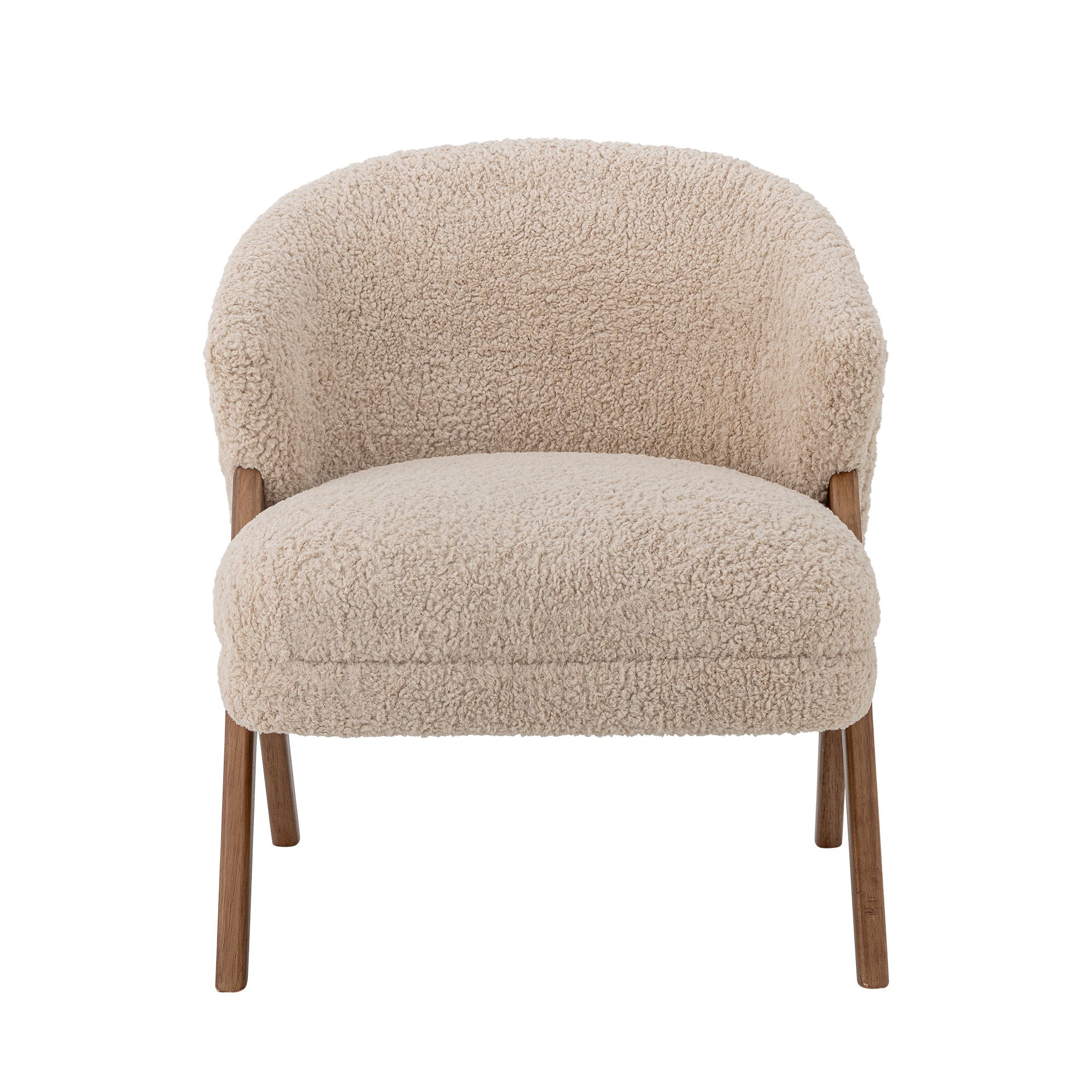 Bloomingville Camino Lounge Chair, Nature, Rubber Tree
