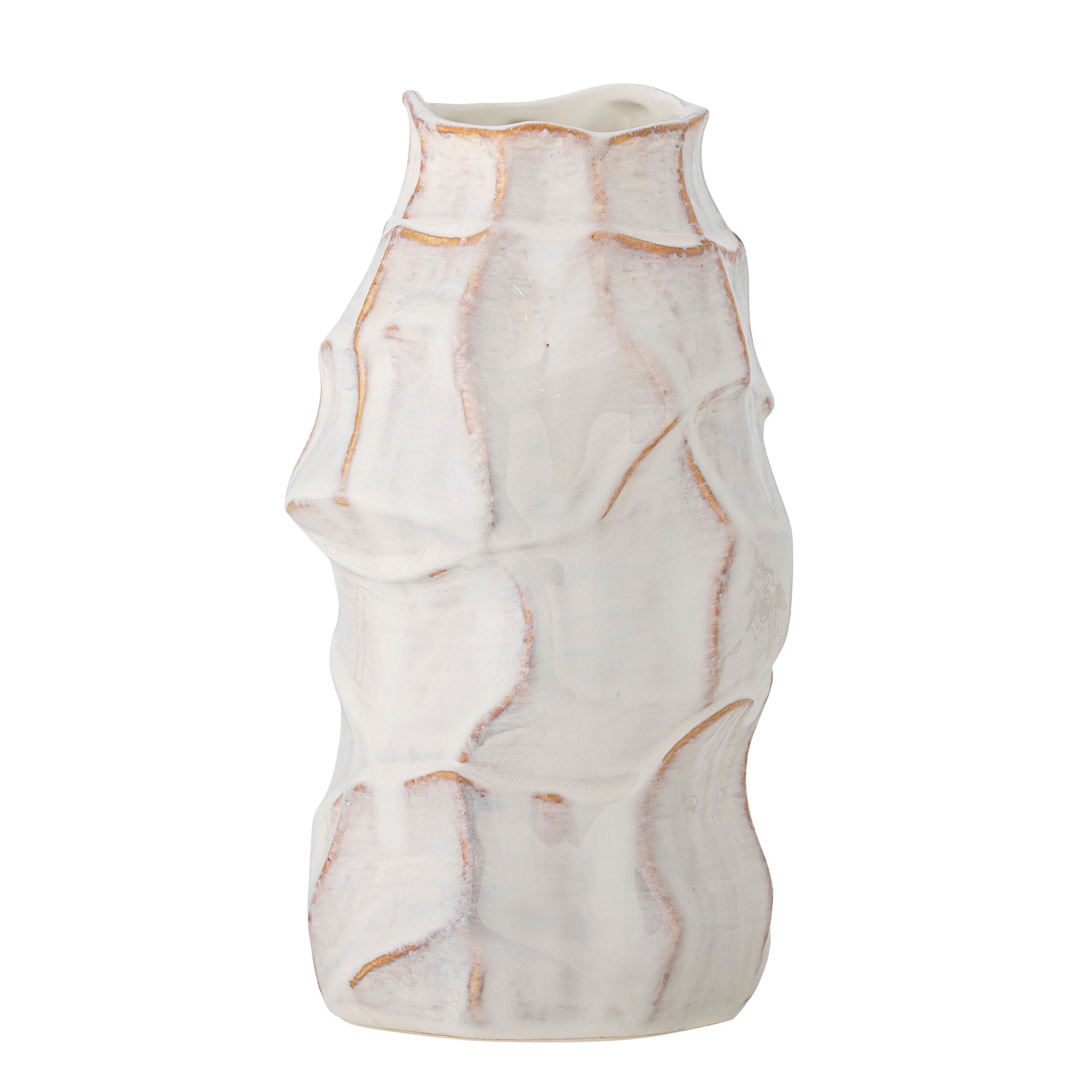 Bloomingville Dolores vase, hvitt, steingods