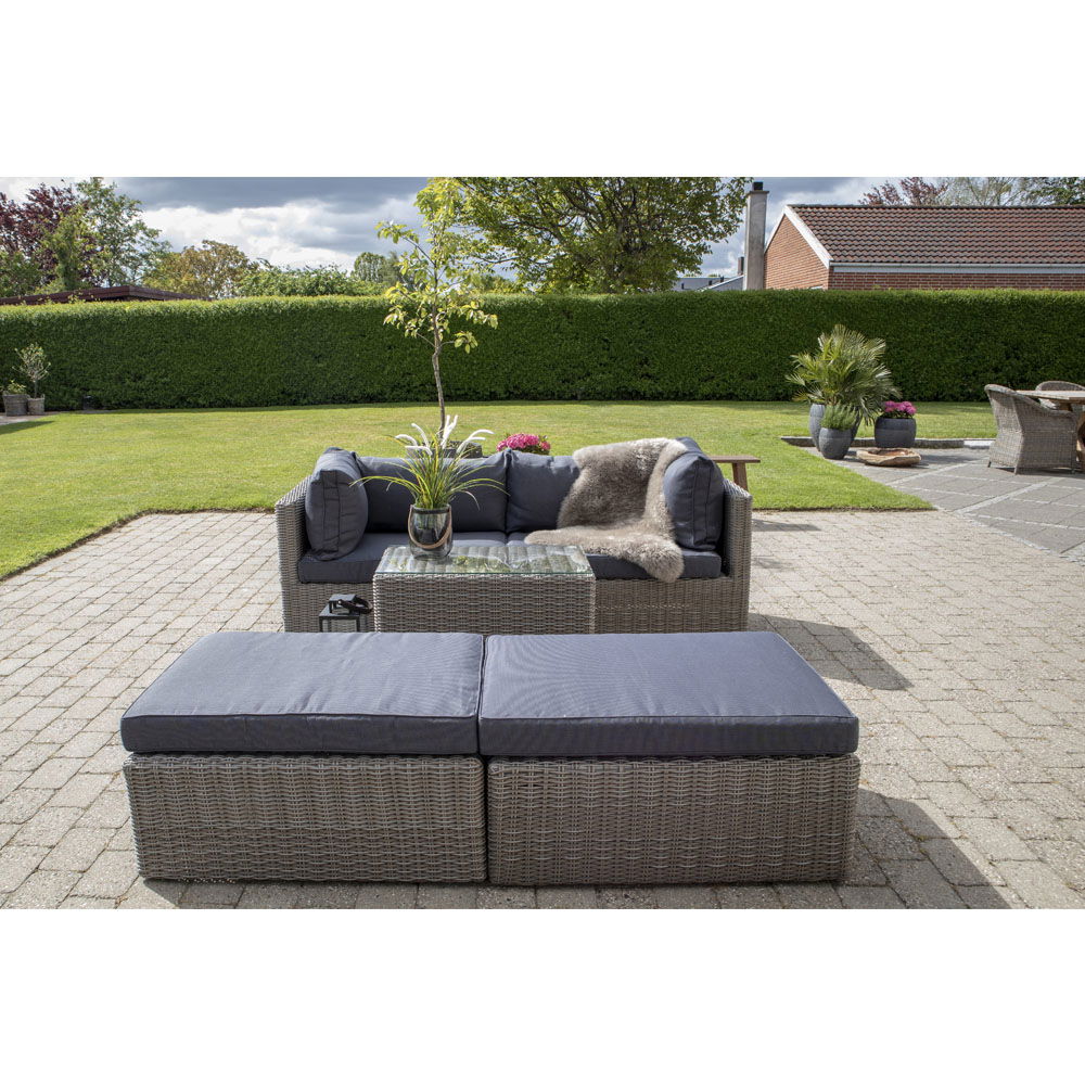 Rossi Loungesæt - Loungesæt i polyrattan