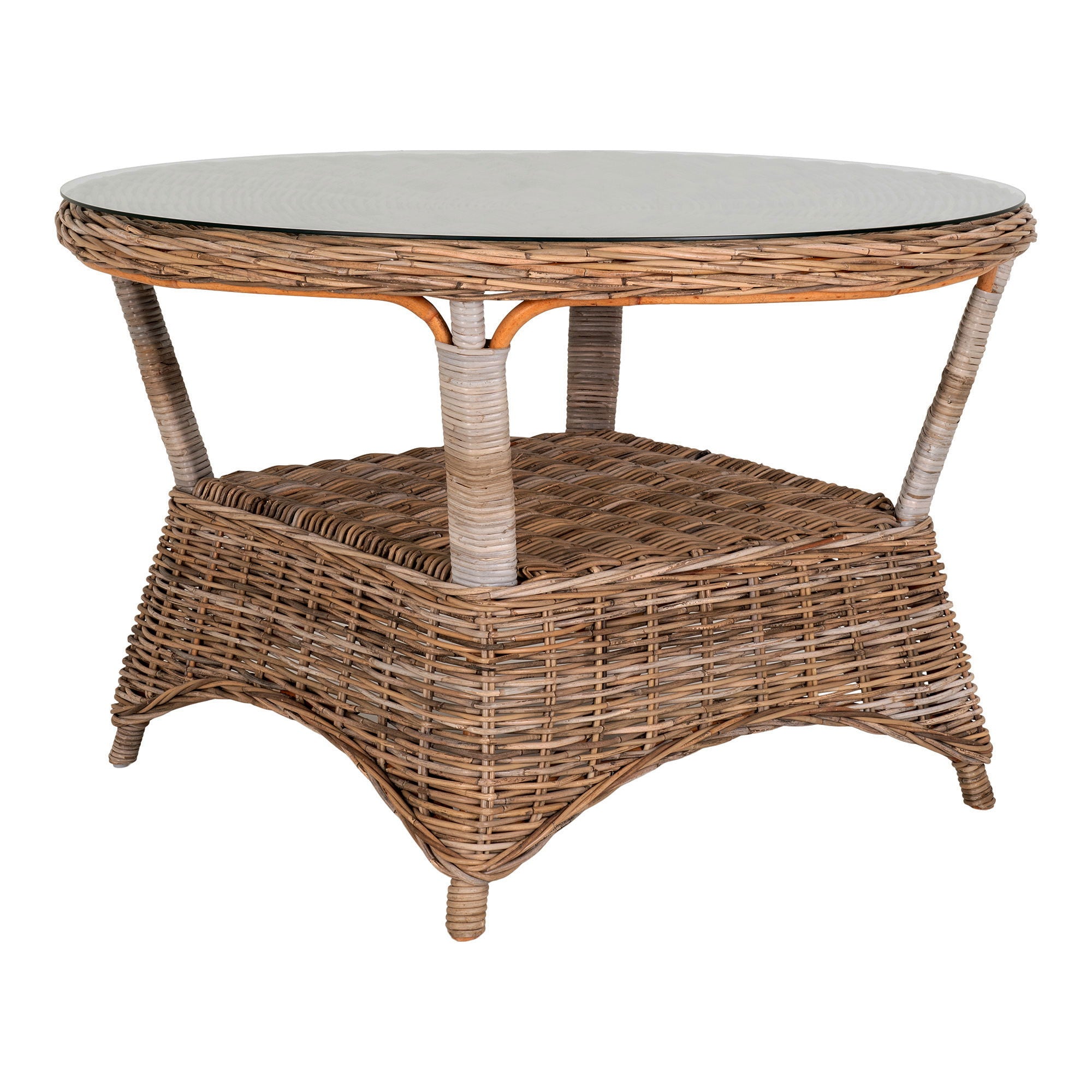 Larisa Garden Furniture Set - Larisa Garden Table Ø120 cm og 4 Larisa Garden Stoler, Gray