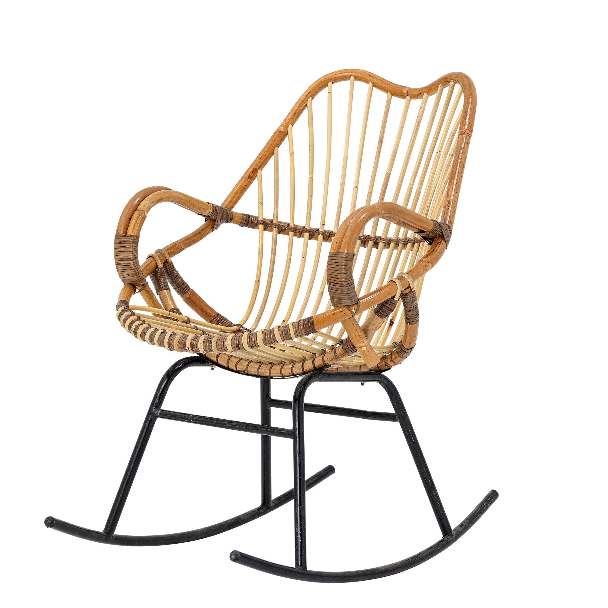 Bloomingville Reine Rocking Chair, Nature, Rattan