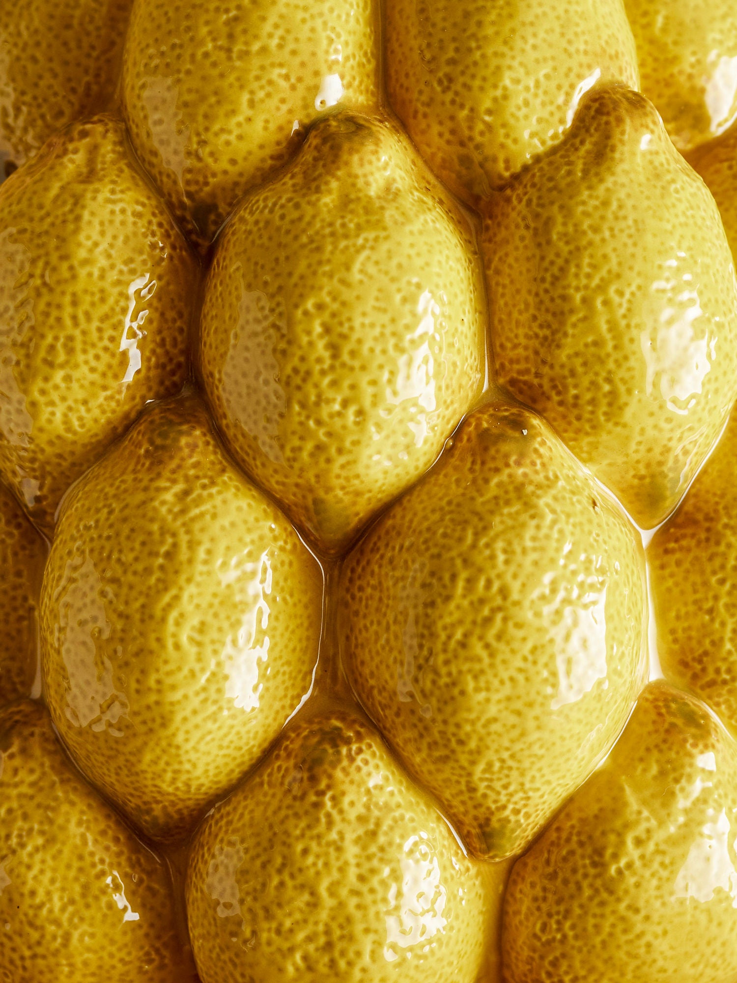 Kreativ samling limonvase, gul, steingods