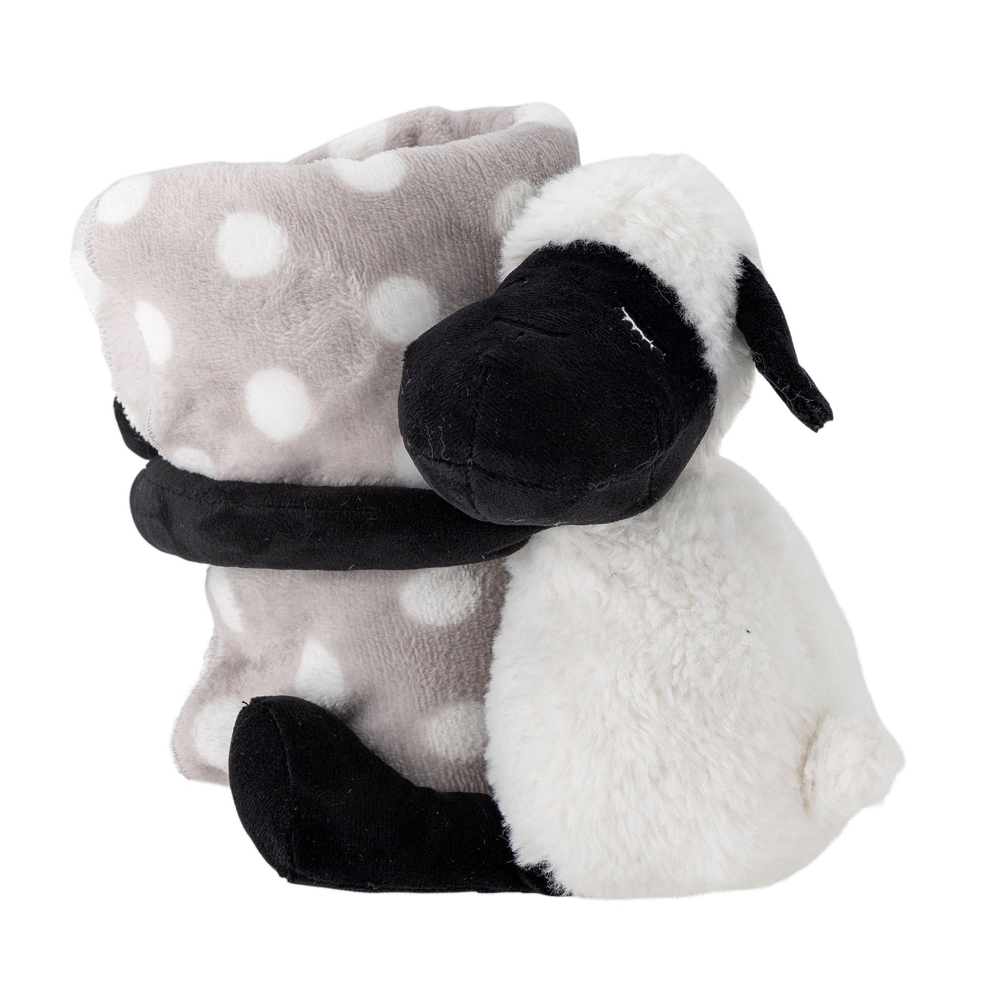 Bloomingville mini dolly bamse med teppe, hvit, polyester