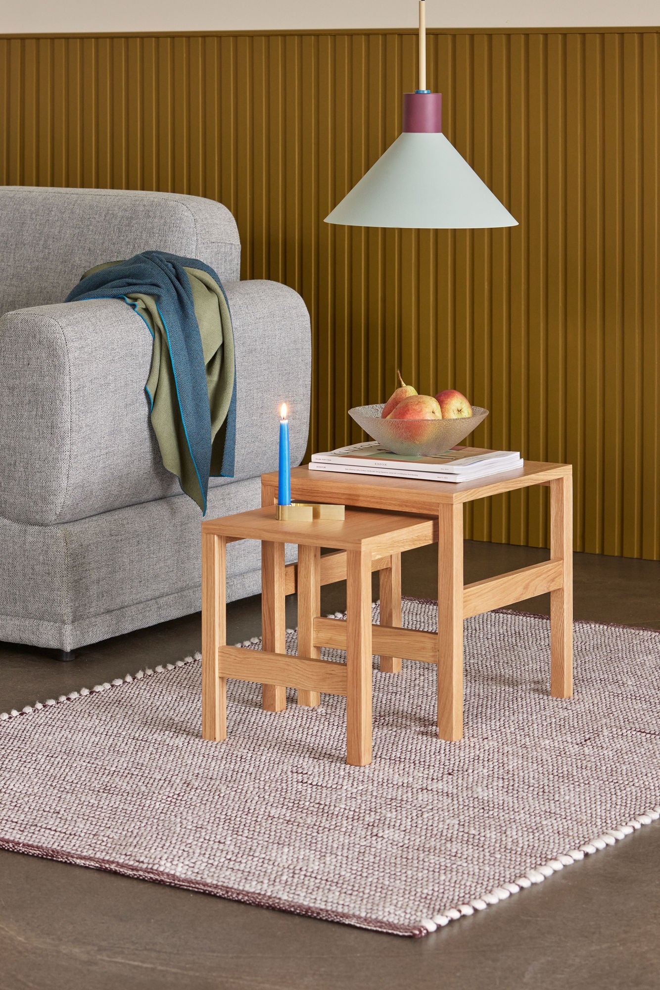 Hübsch Crayon Pendant Blå