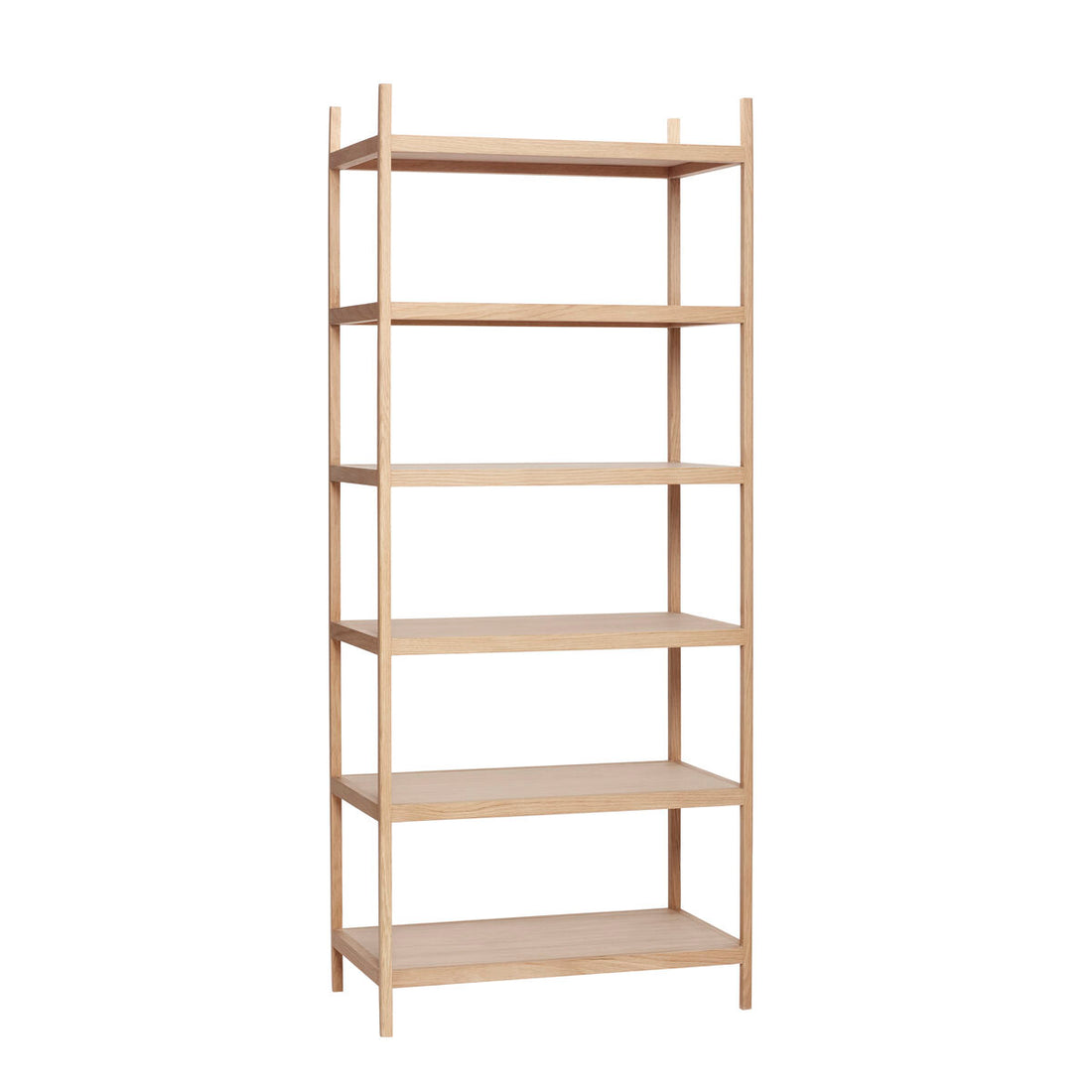 Bibliotekhylle stor natur - 80x45xh190cm