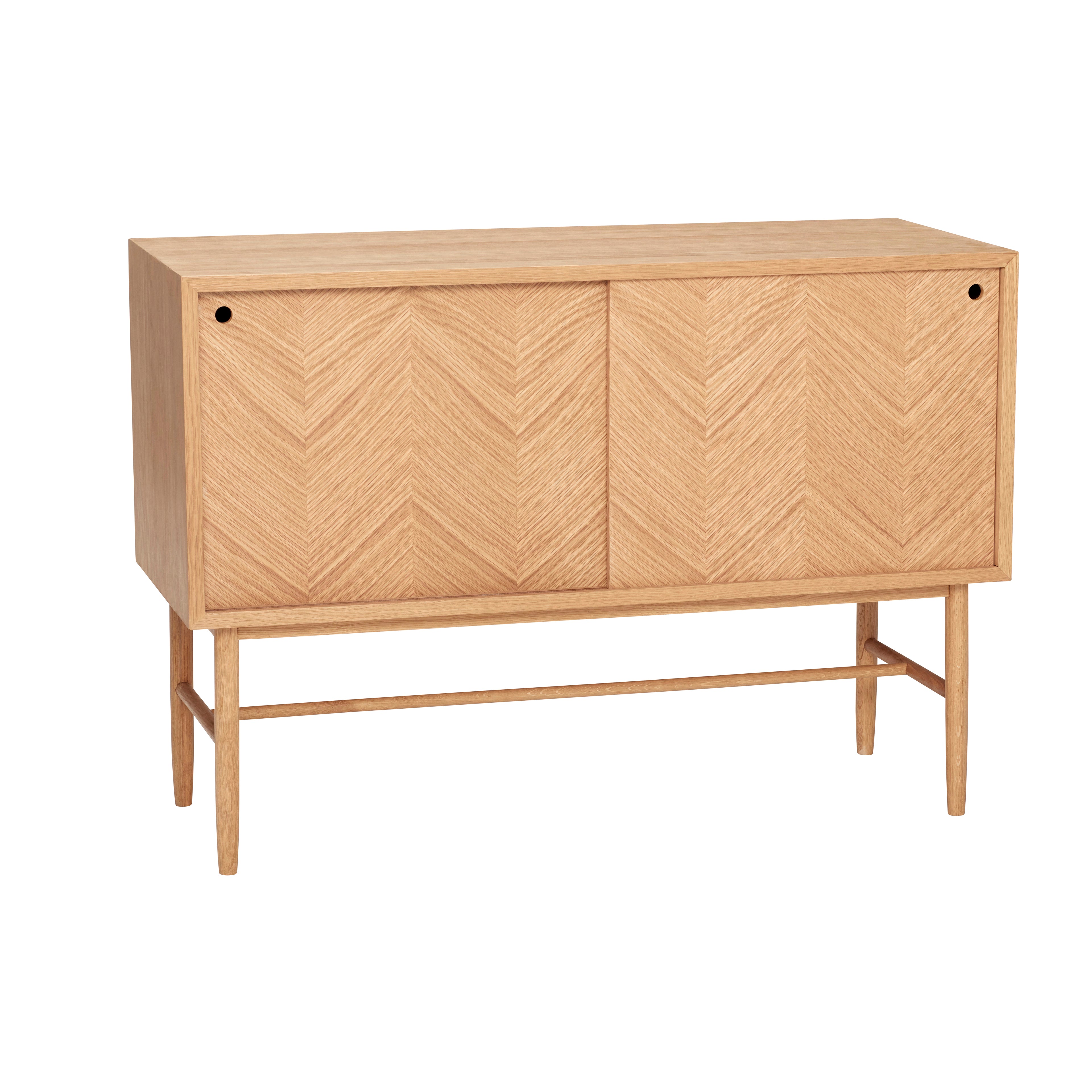 Herringbone Dresser skyvedører natur - 100x40xh70cm