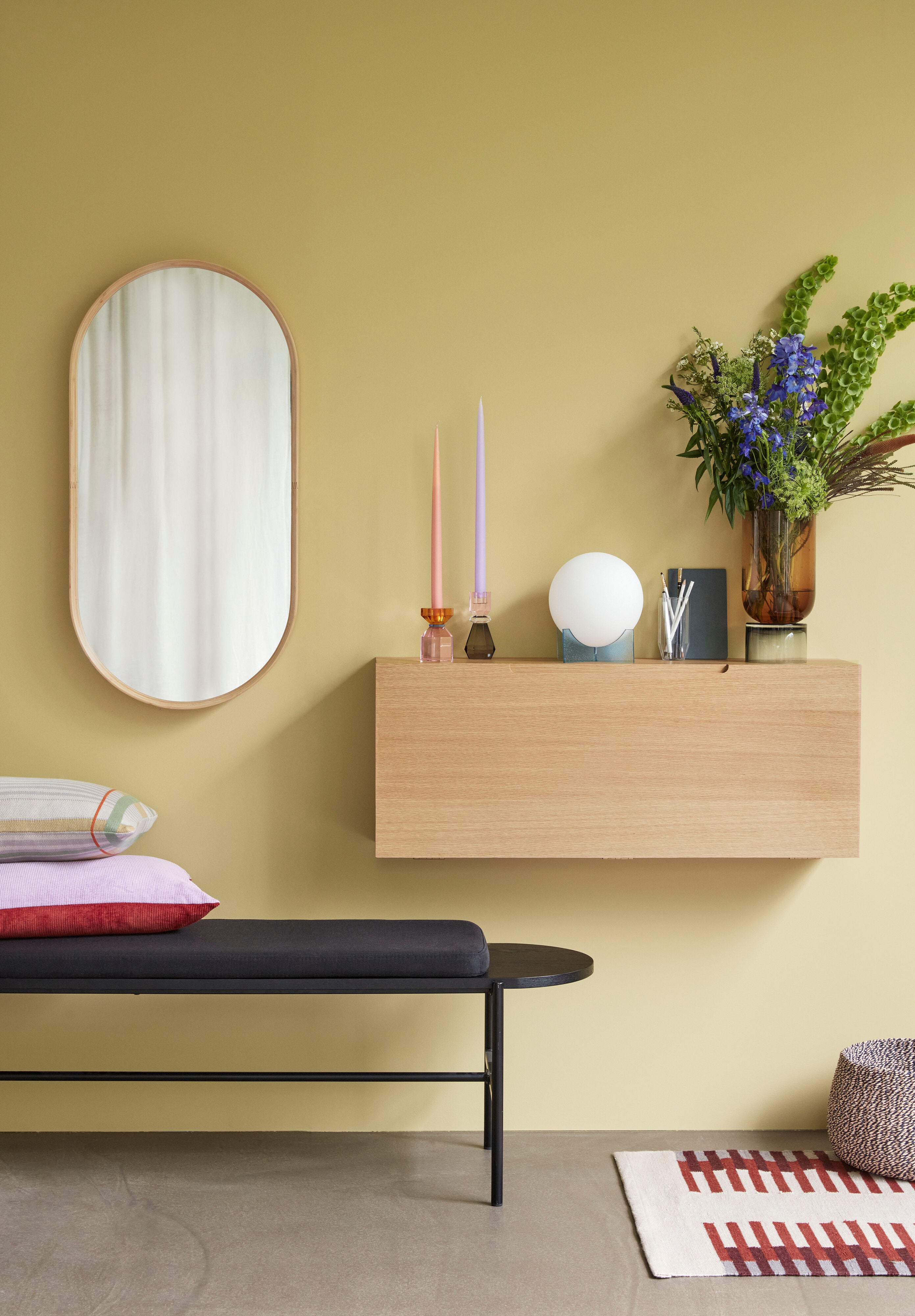 Hübsch Collect Skoskab Natur 100x25xh40cm - Hübsch - DesignGaragen.dk