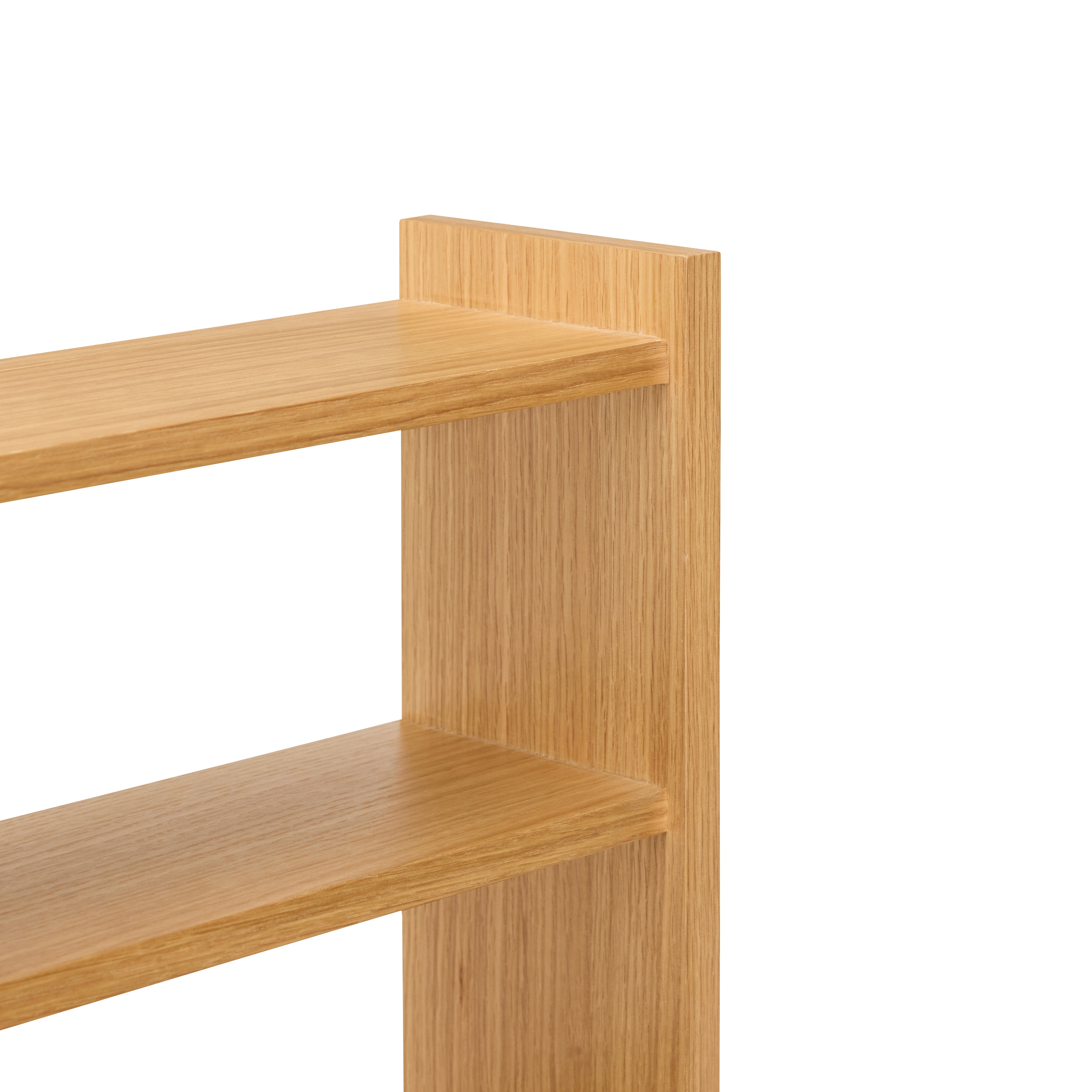 Kant Bokhylle Naturlig - 85x15xh40cm