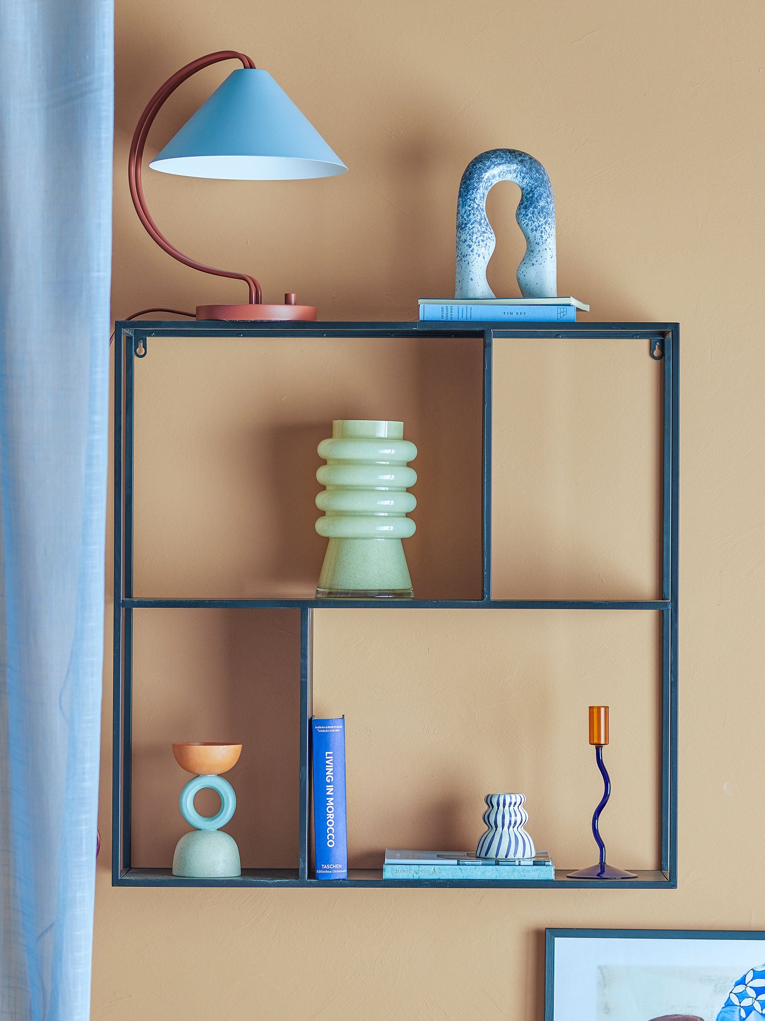 Bloomingville Mack -hylle, svart, metall