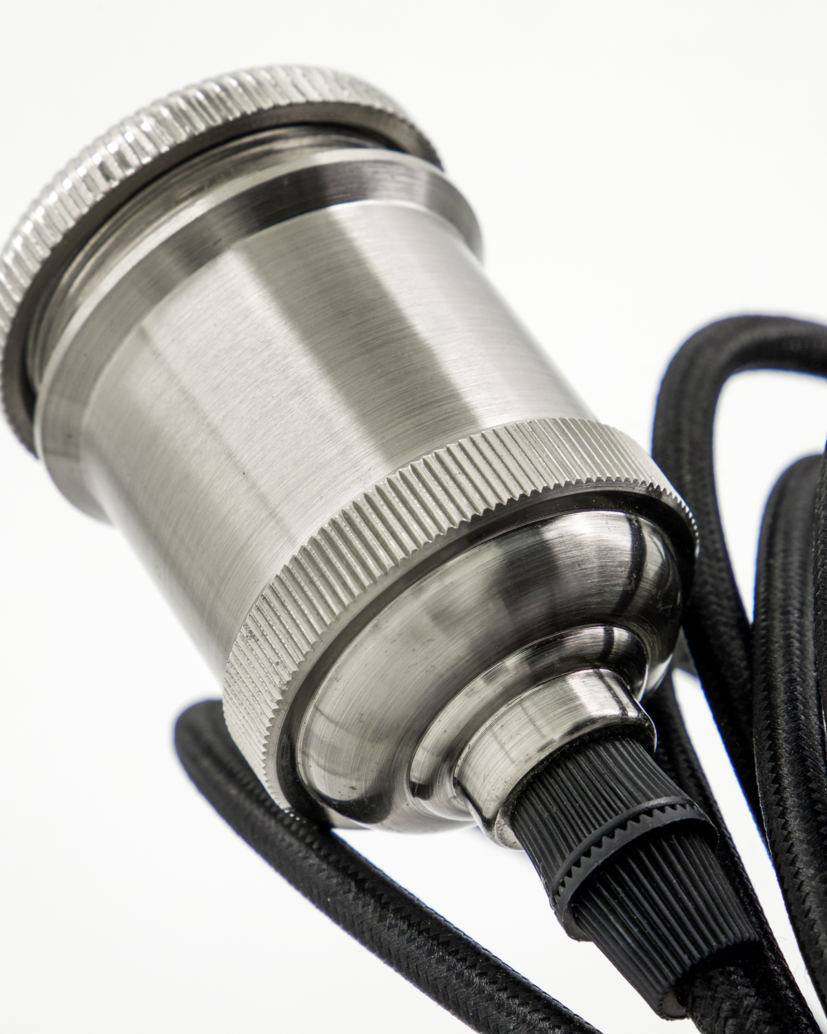 E27-sokkel, HDFly, sølvfinish