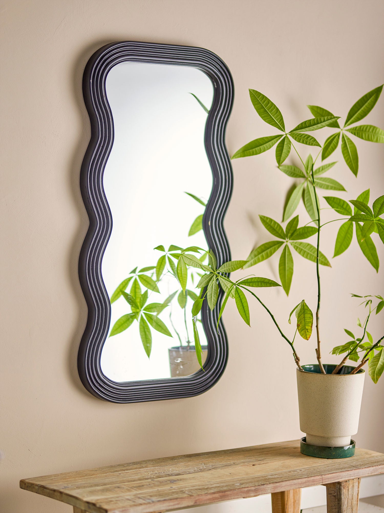 Bloomingville Parks Wall Mirror, Black, MDF