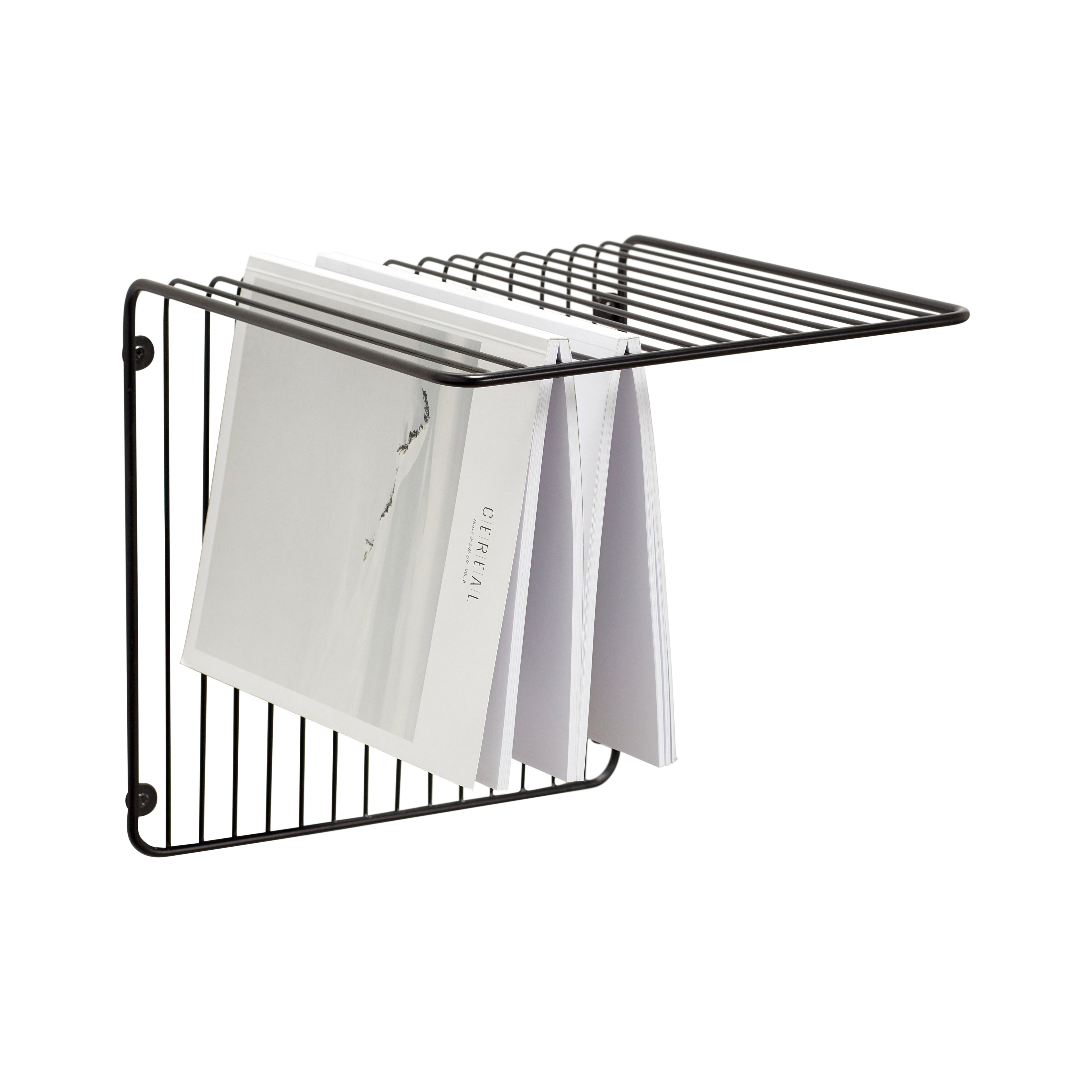 Slank hylle stor svart - 31x31xh31cm