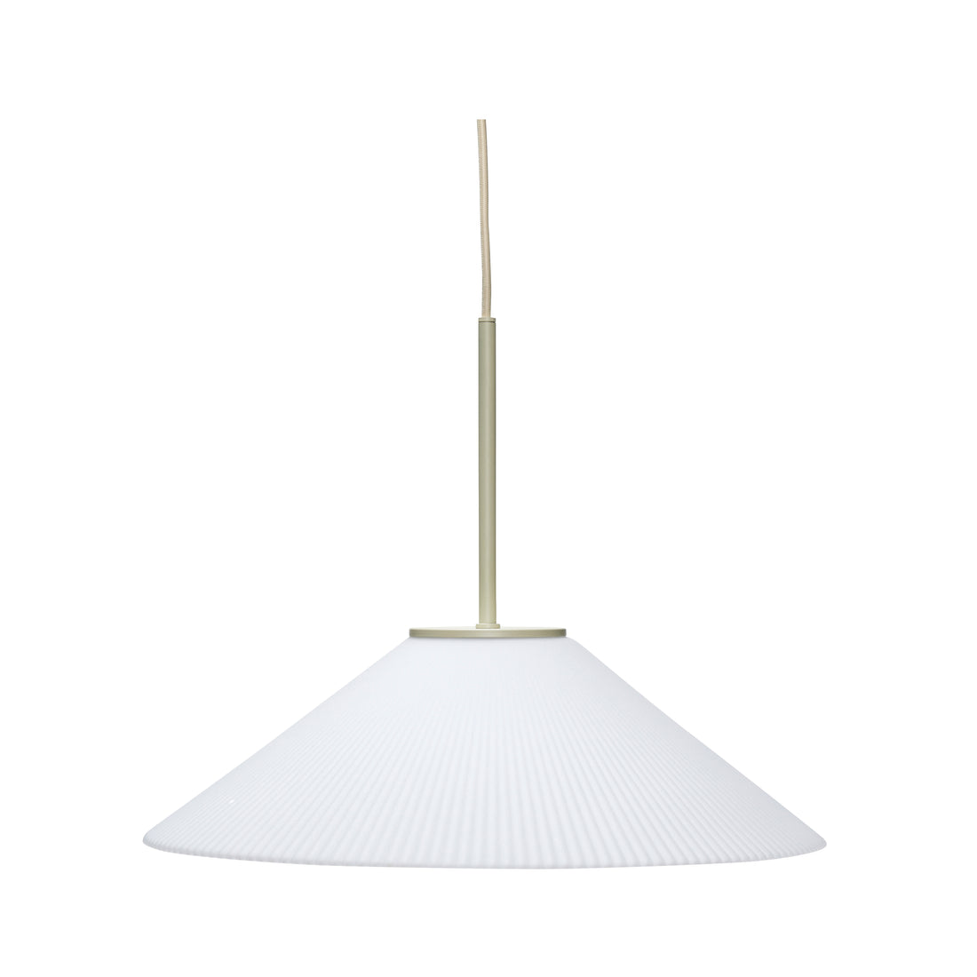 Solid anheng hvit/sand - Ø44XH34cm, E27