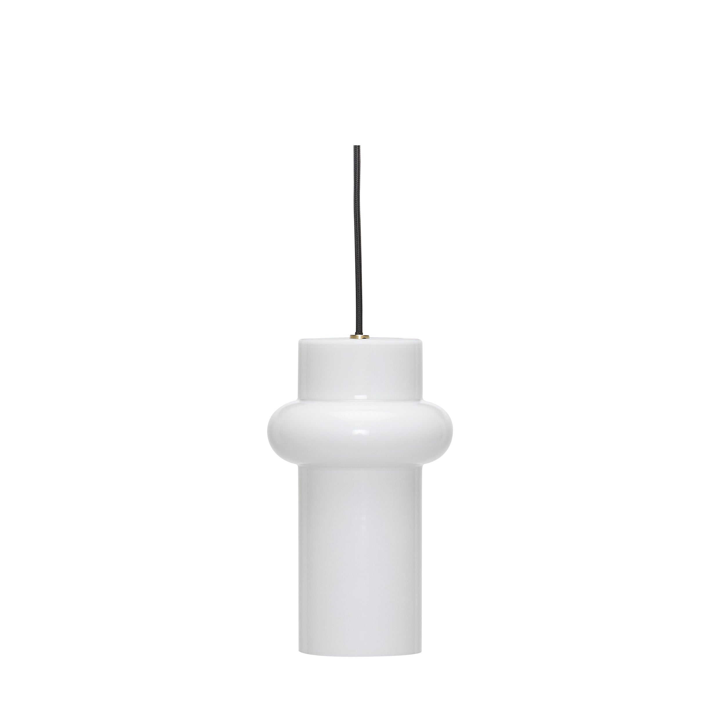 Pill Pendant Up Glossy White - ø15xh25cm