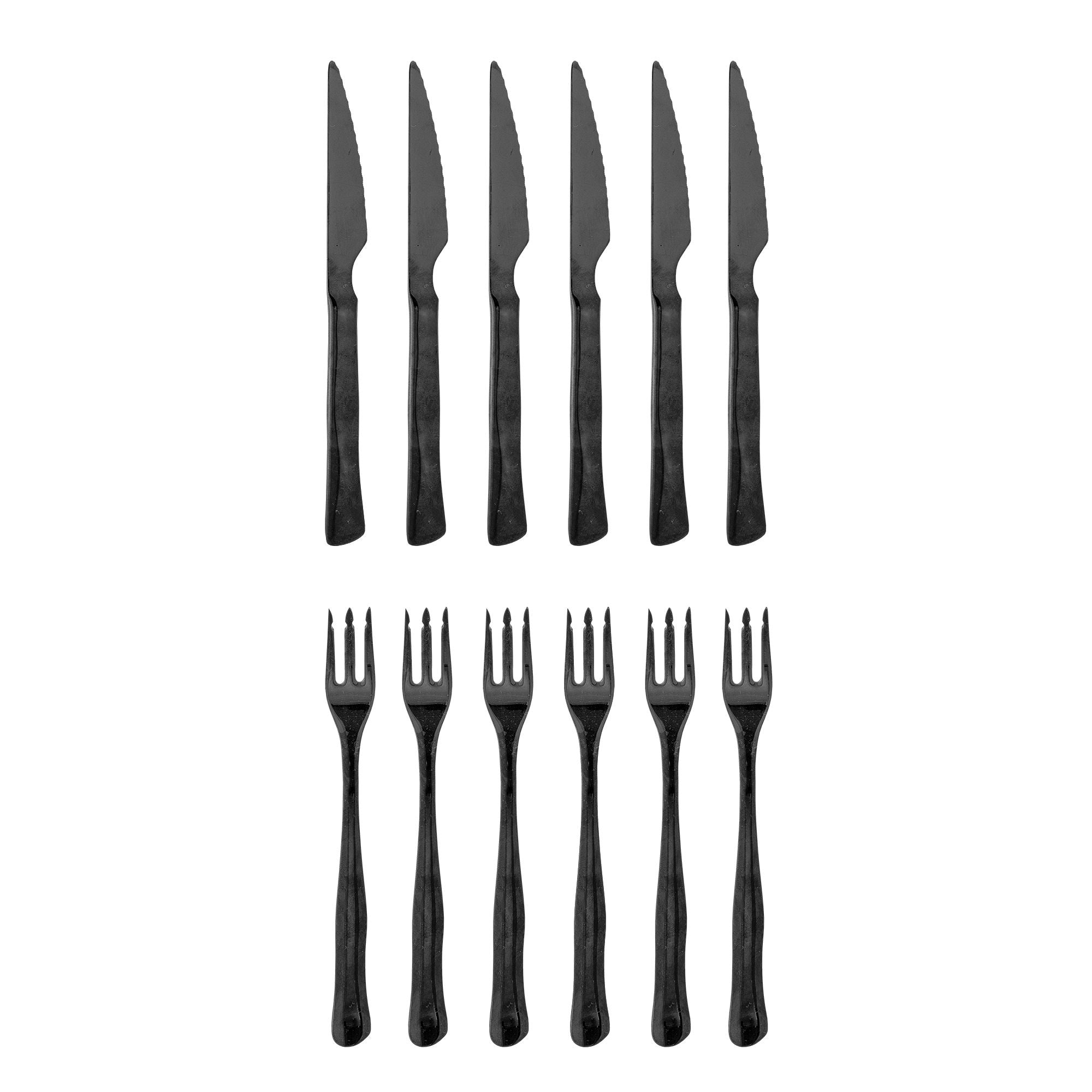 Bloomingville Ollin Grill bestikk, multipak, svart, rustfritt stål