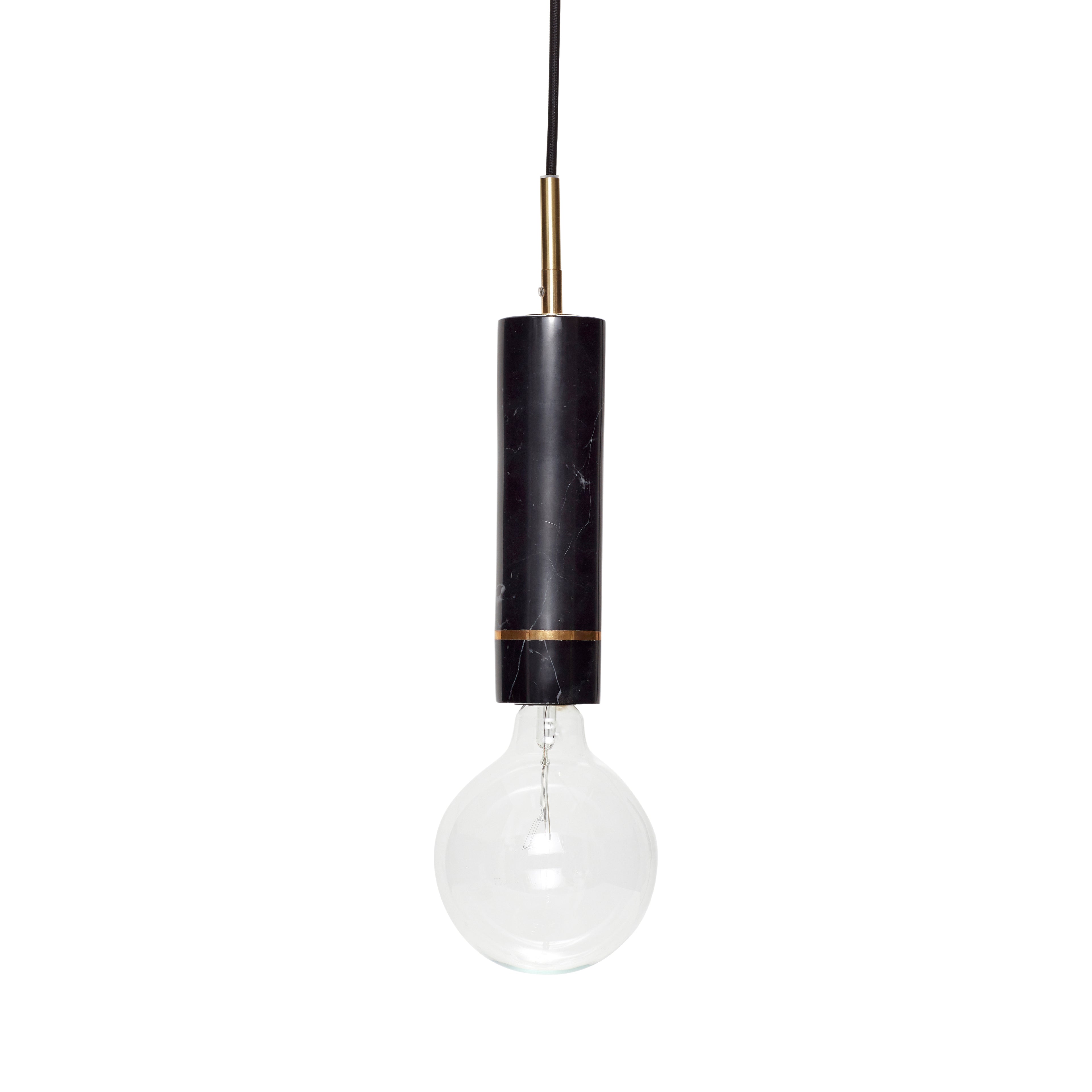Elegant anheng svart - Ø6XH29cm, E27